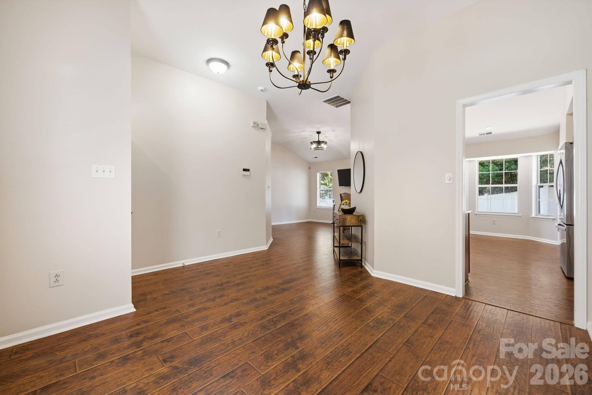 Dinning Room looking into kitchen and living room - 5701 Ebley Lane, Charlotte