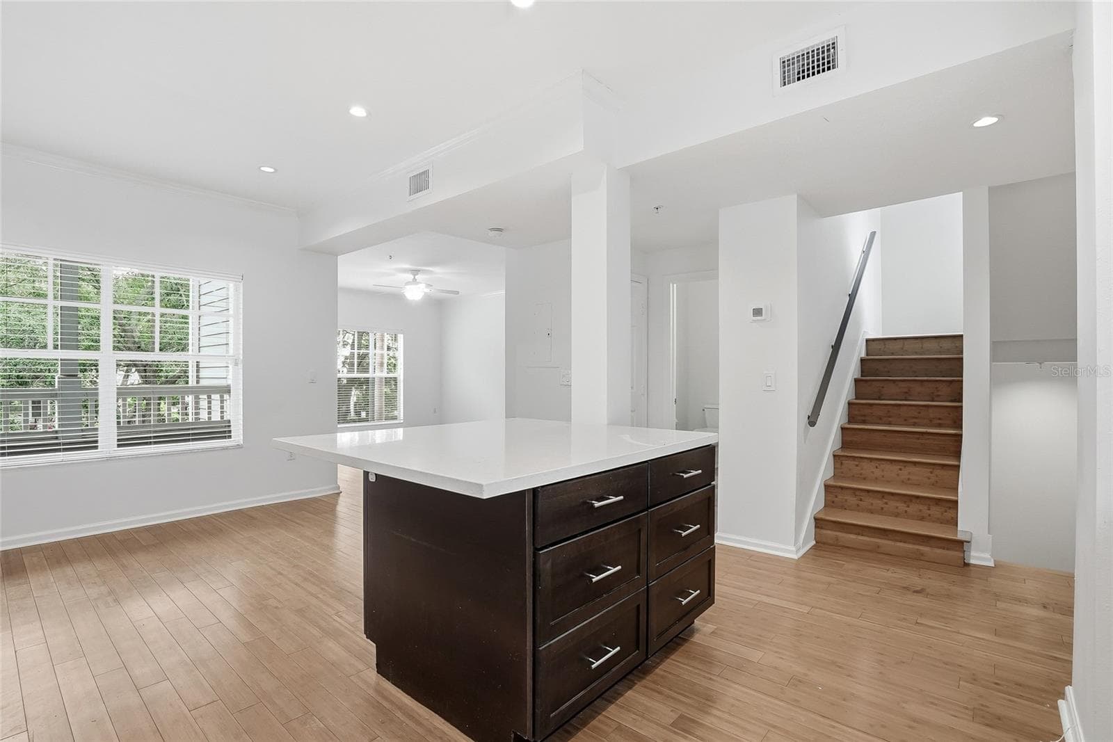 Open Floor Plan the stairs lead to the 3rd floor - 809 S OREGON AVE #B, TAMPA