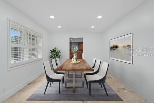 virtually staged dining room - 2309 CYPRESS WALK WAY, RUSKIN