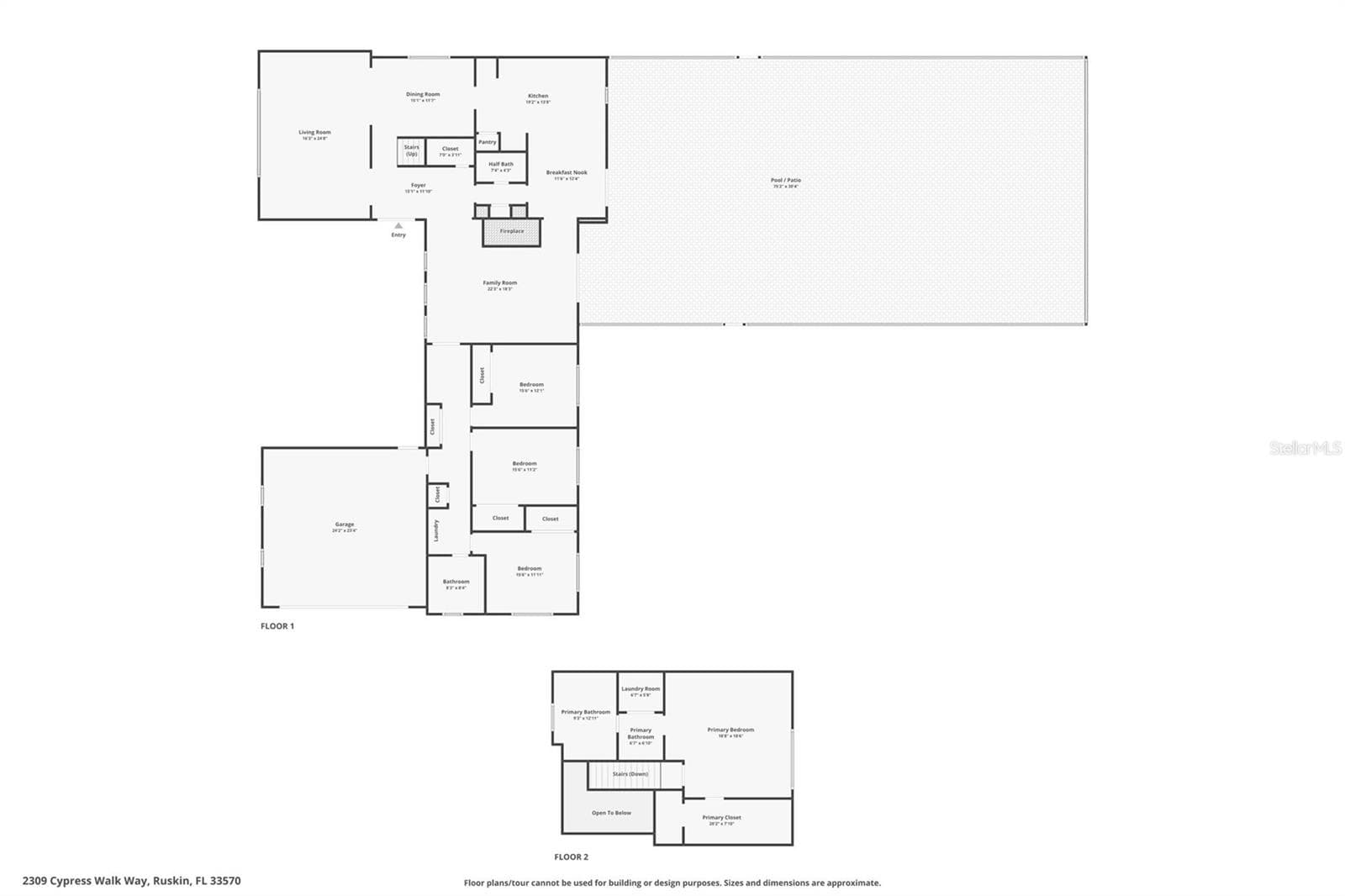 floor plans - 2309 CYPRESS WALK WAY, RUSKIN