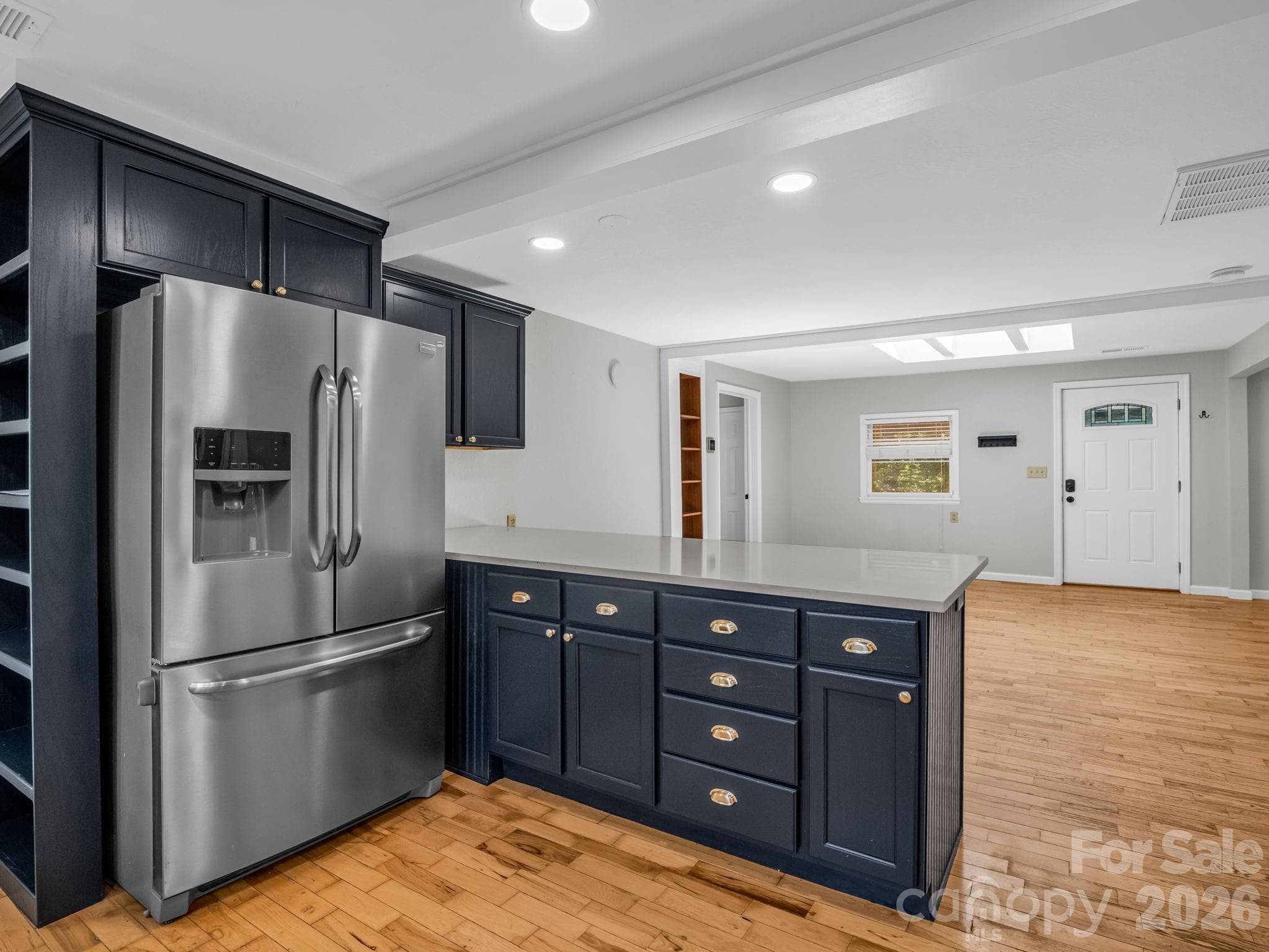 Kitchen, overlooking Living Room - 35 Chastain Hill Road, Mills River