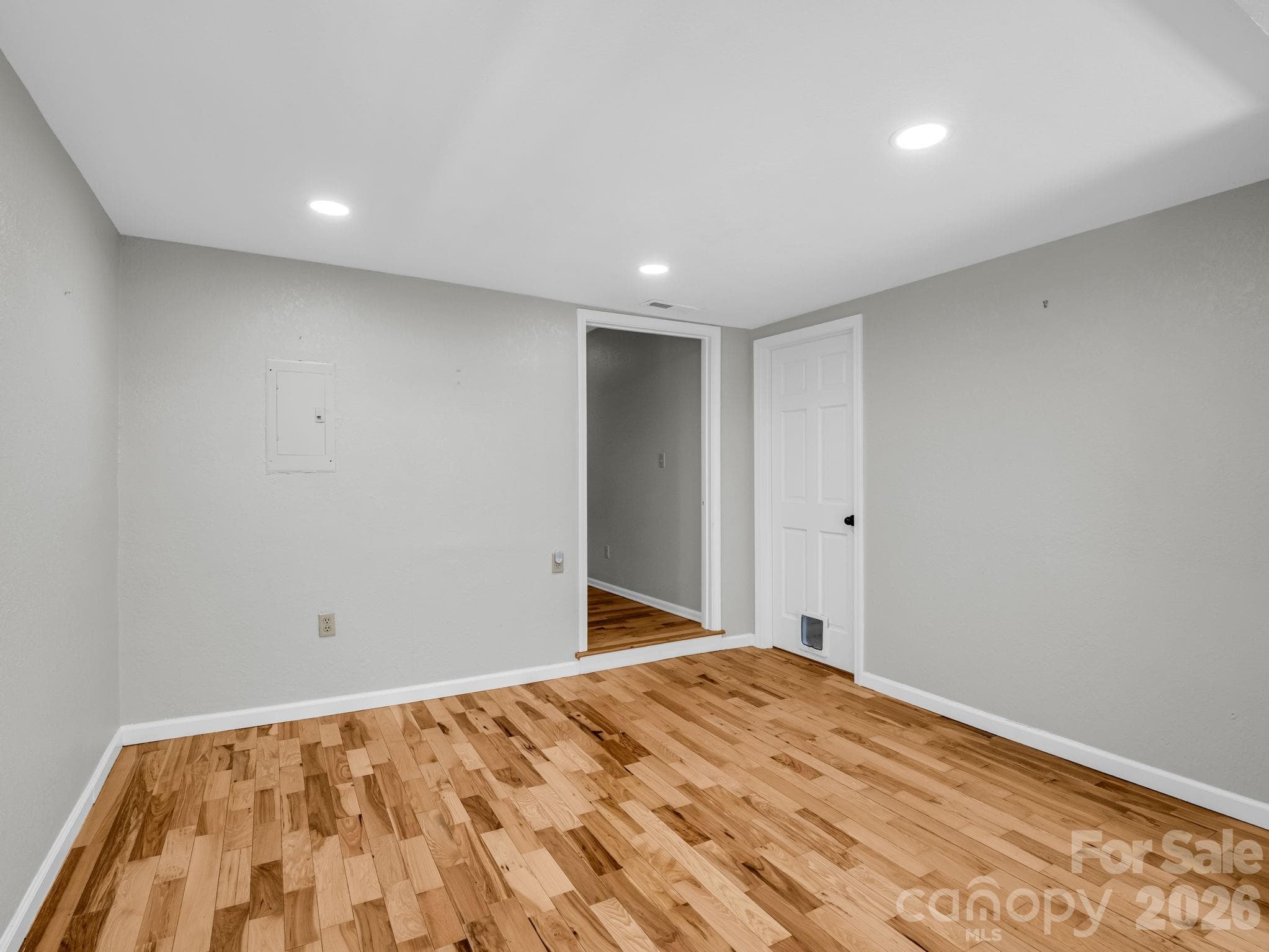 Living Room area beside Dining Area, hall to bedrooms - 35 Chastain Hill Road, Mills River