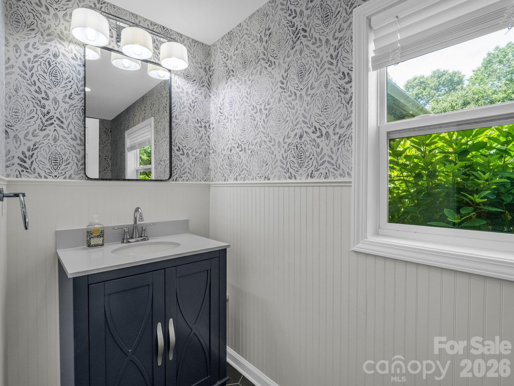Powder room, located off of Laundry Room - 35 Chastain Hill Road, Mills River