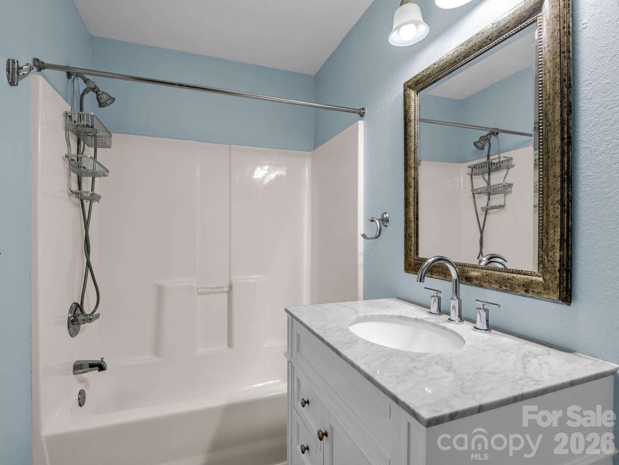 Guest bath, located main hallway - 35 Chastain Hill Road, Mills River