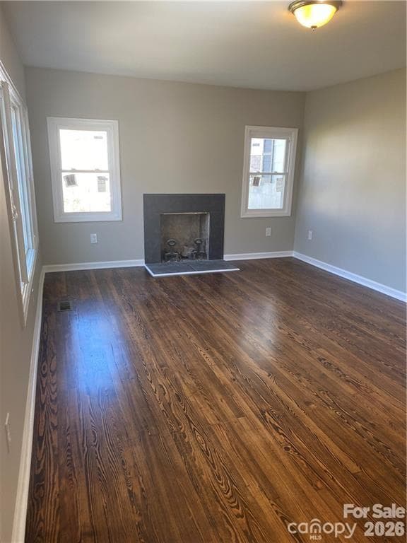 Family room with wood burning fireplace - 808 N Weldon Street, Gastonia