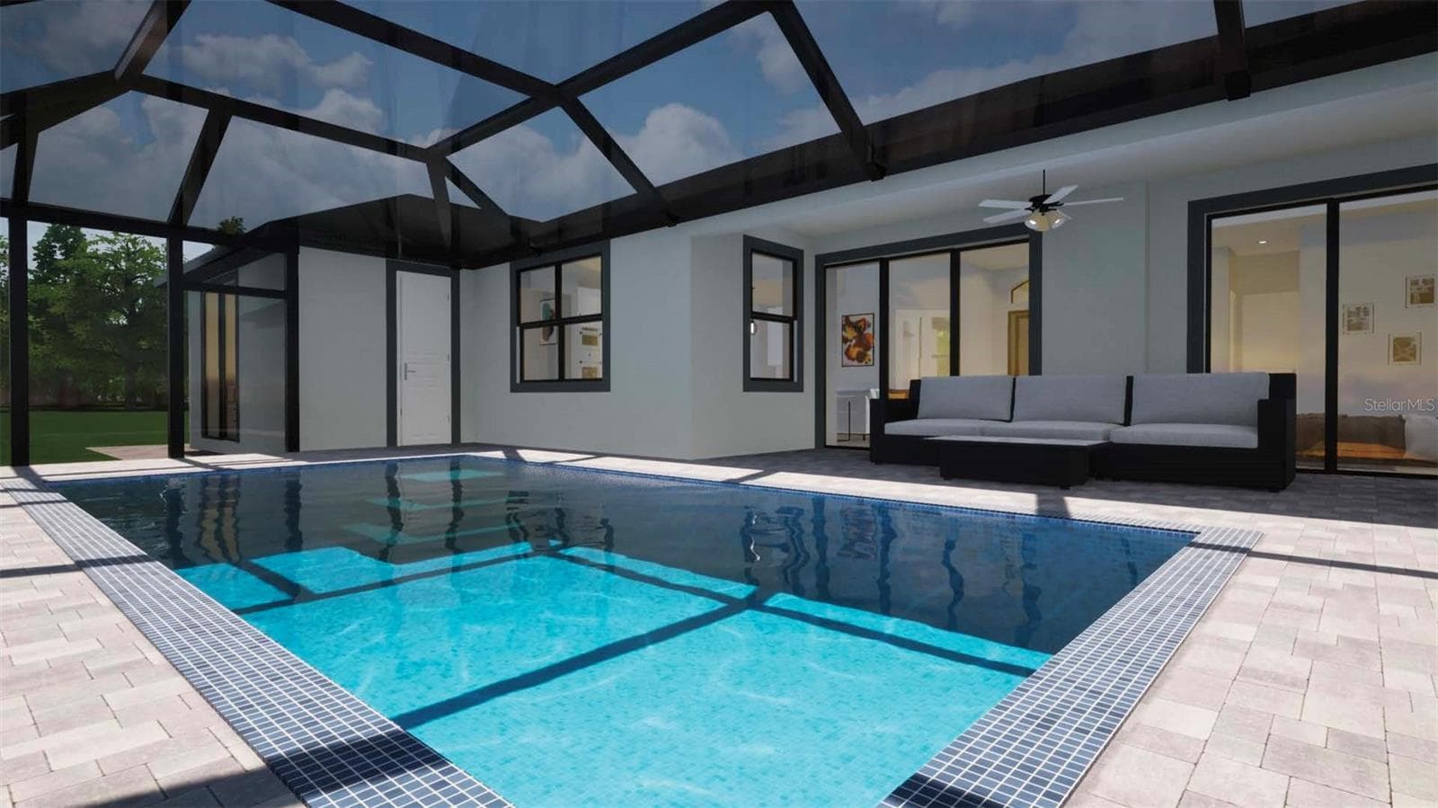 Pool Rendering - 2675 YACOLT AVE, NORTH PORT