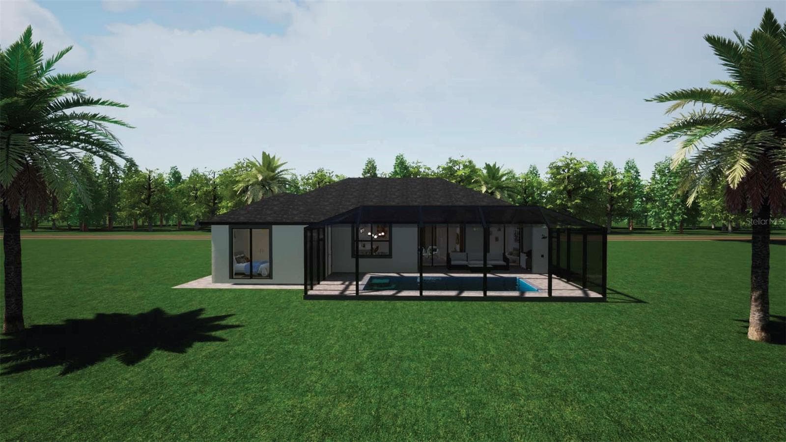 Backside POOL View - 2675 YACOLT AVE, NORTH PORT