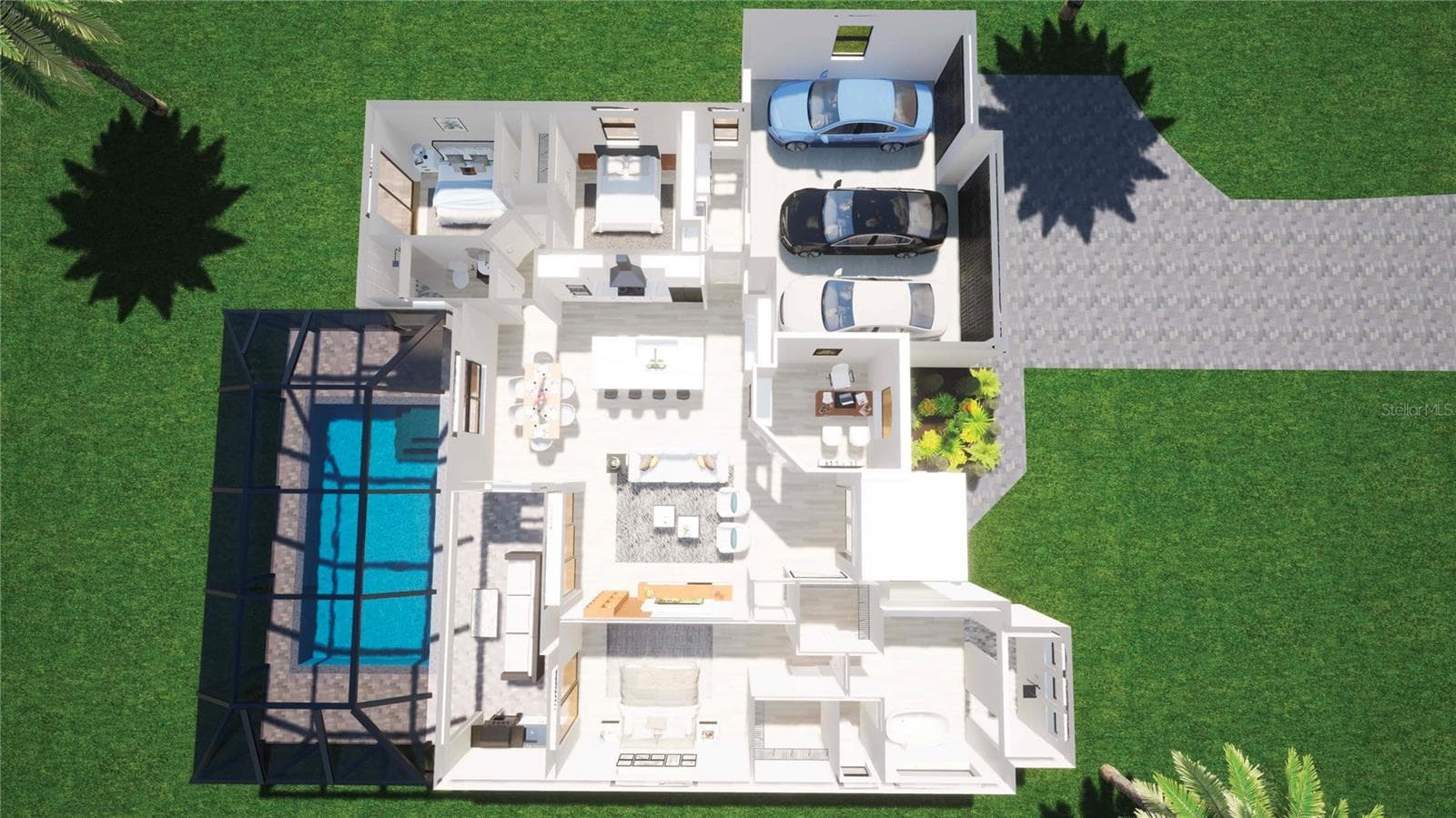 Floor Plan Rendering - 2675 YACOLT AVE, NORTH PORT