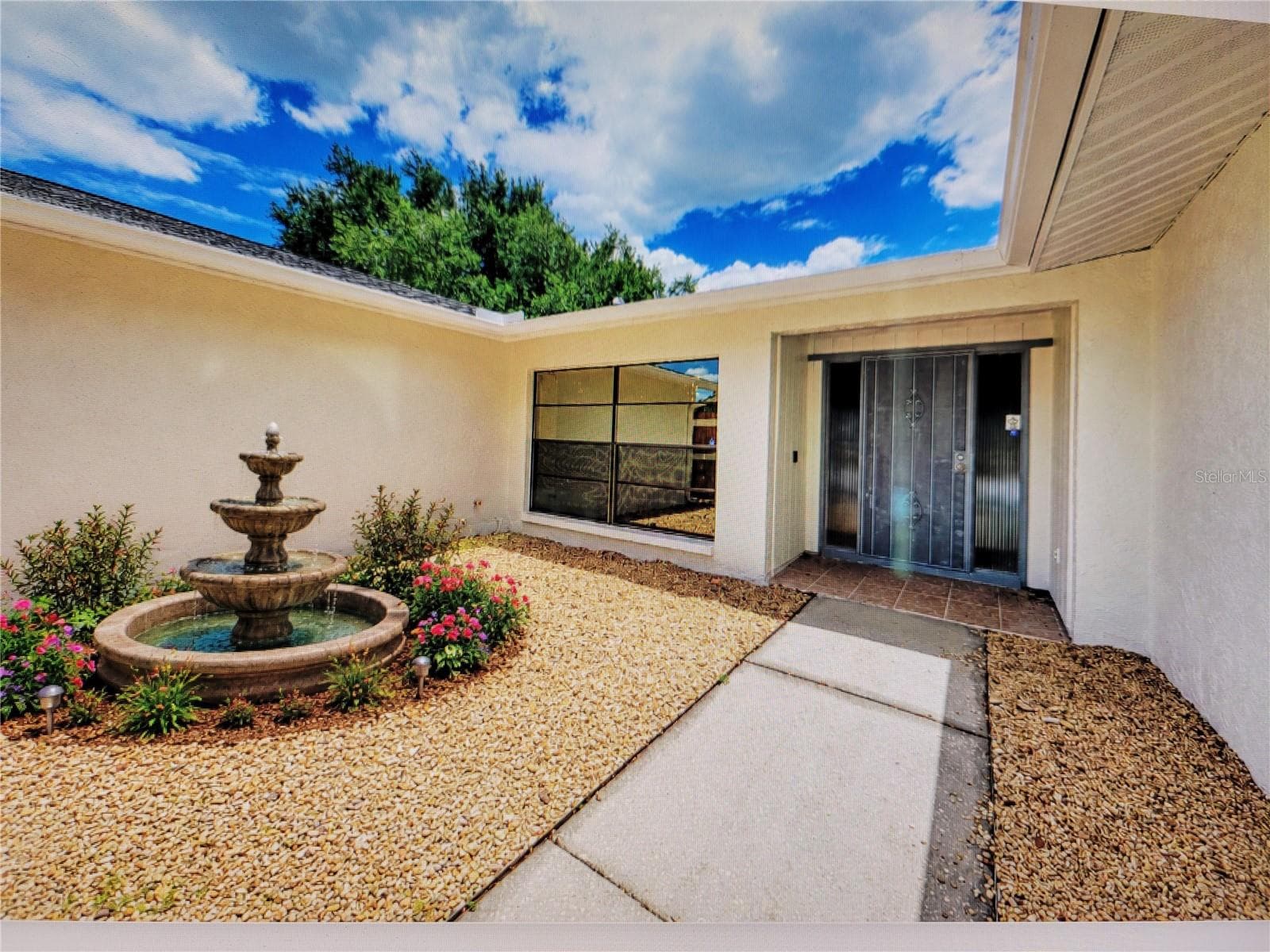 Entry garden - virtual rendering - 4242 DRYDEN CIR, SARASOTA