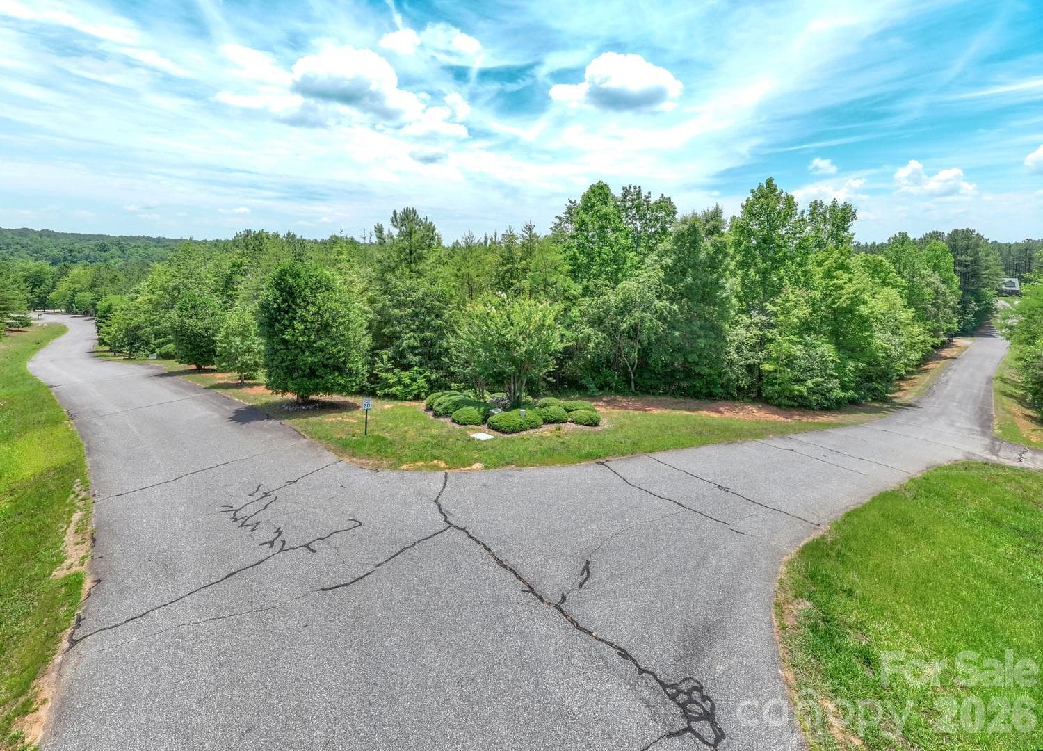 View looking south-east from intersection of Stonecrest Pkwy & Jobes Trl - Mill Spring