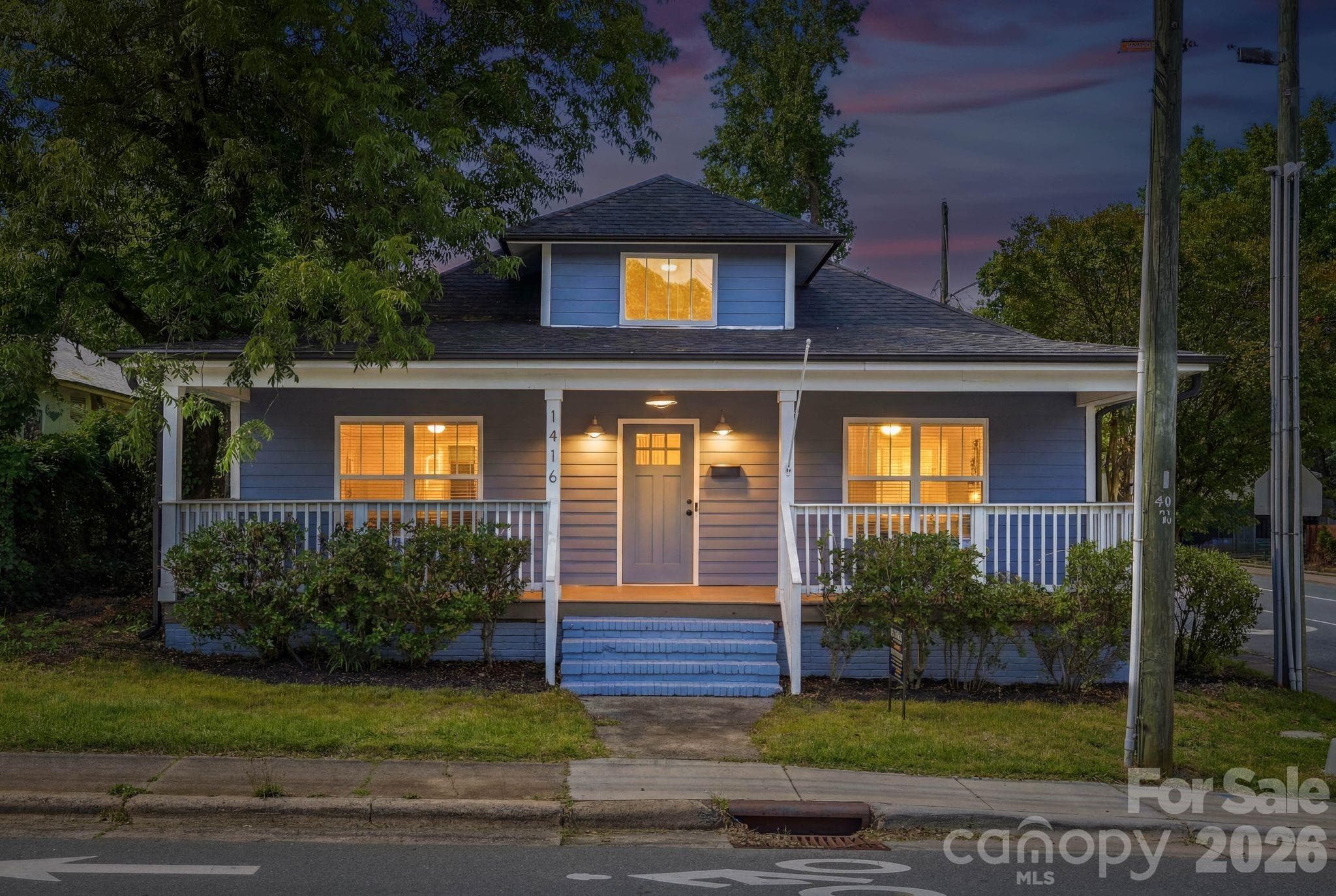 Main House Front - Twilight - Charlotte
