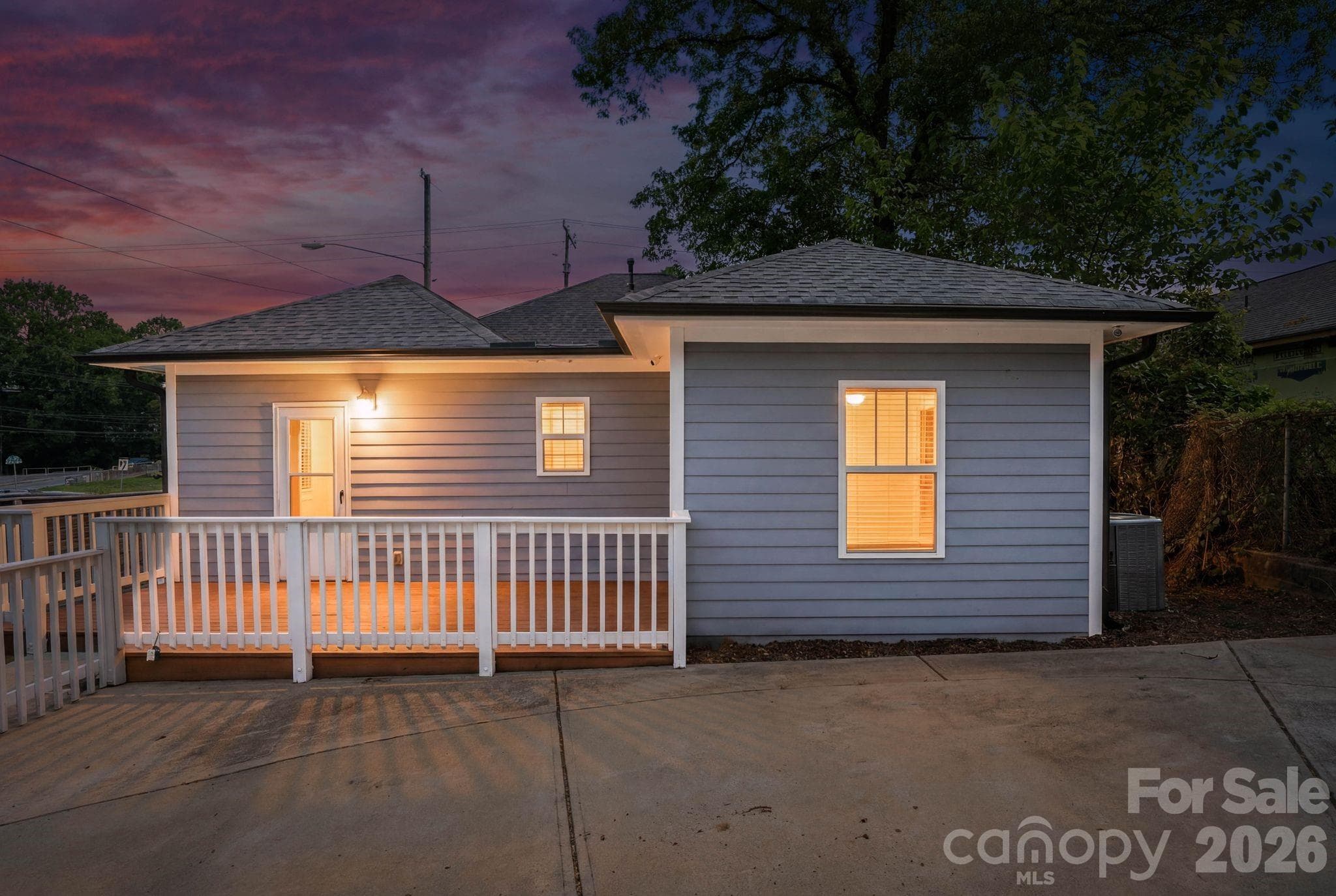 Main House - Rear Twilight - Charlotte