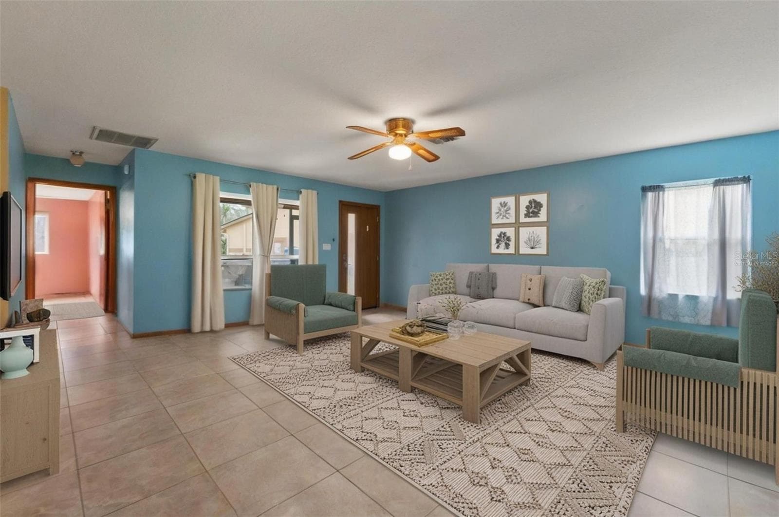 in-law suite family roomVirtually Staged - 1357 DINSMORE CT, NEW PORT RICHEY