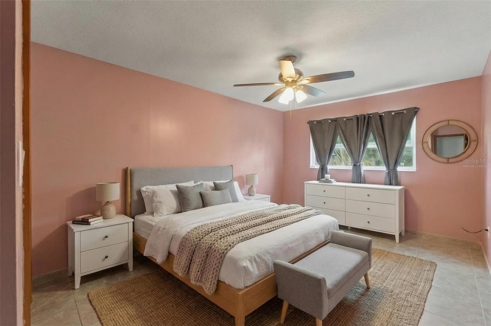 in-law suite bedroomVirtually Staged - 1357 DINSMORE CT, NEW PORT RICHEY