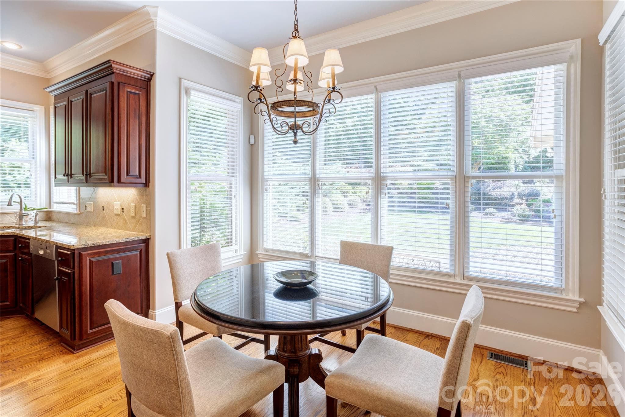 Breakfast nook over looking the back yard - 6005 Willowood Road, Kannapolis