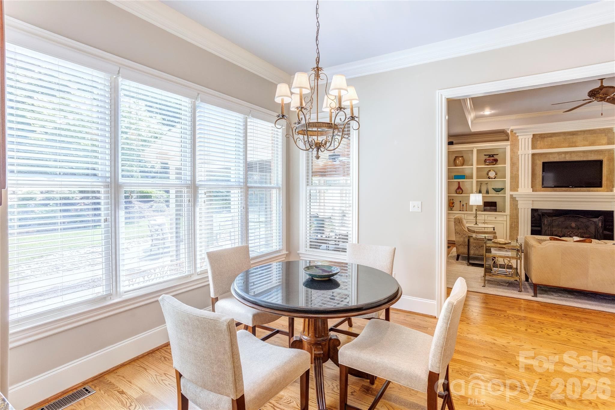 Breakfast nook to the family room - 6005 Willowood Road, Kannapolis