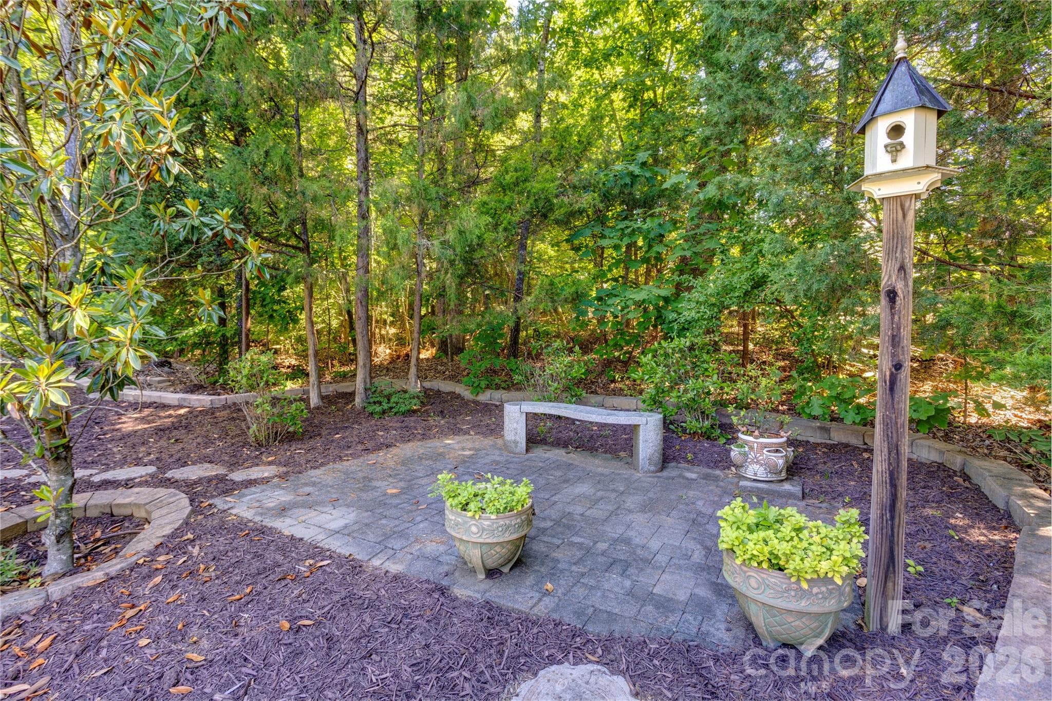 Private shady sitting area - 6005 Willowood Road, Kannapolis