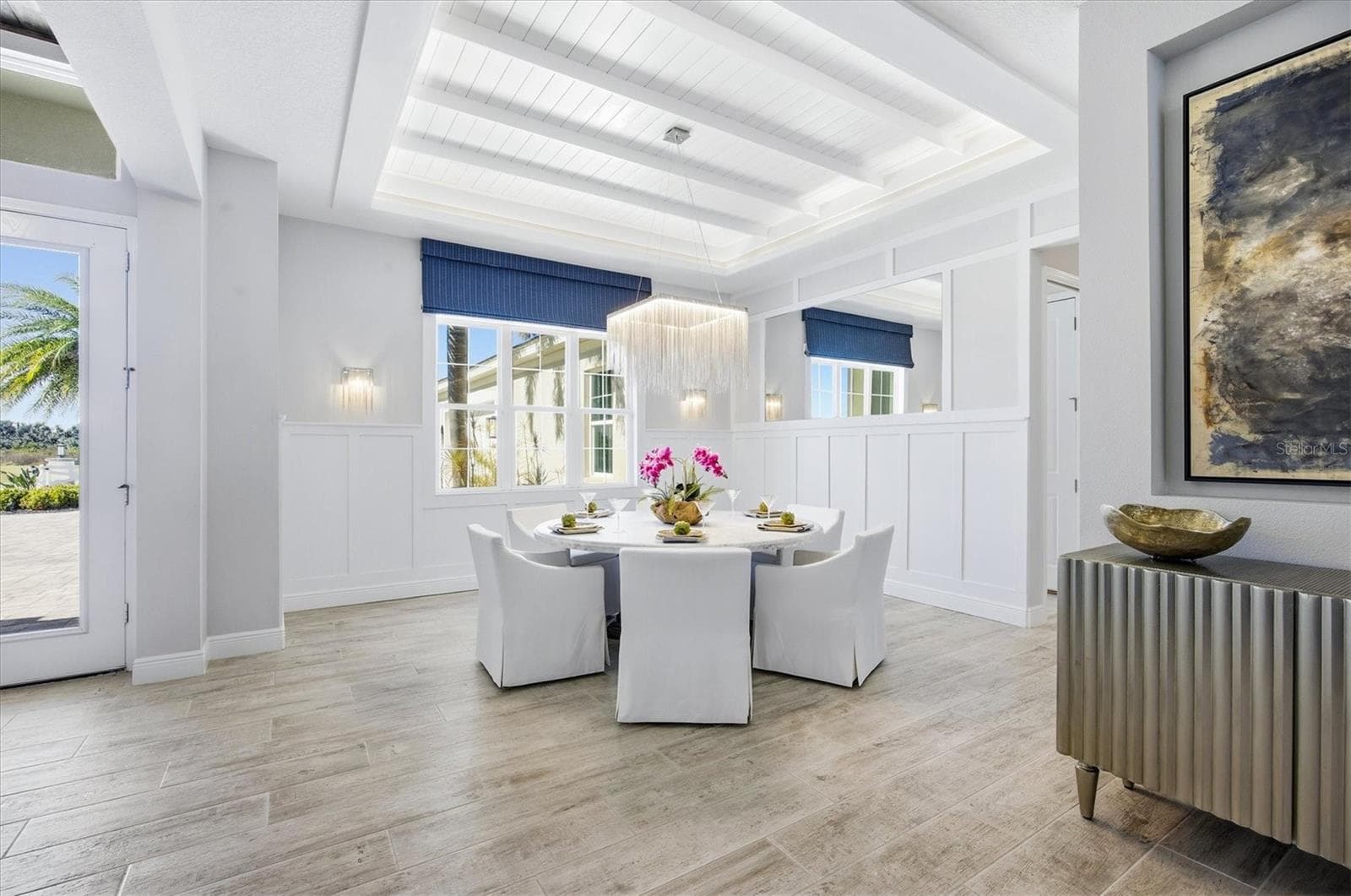 Dining Room has Beams and Shiplap - 3467 COMPOUND CT, SARASOTA