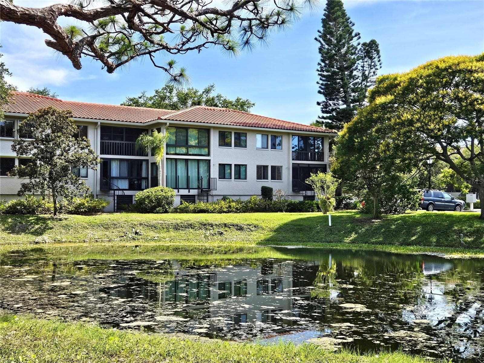 View of the pond - 1800 MARINER DR #9, TARPON SPRINGS