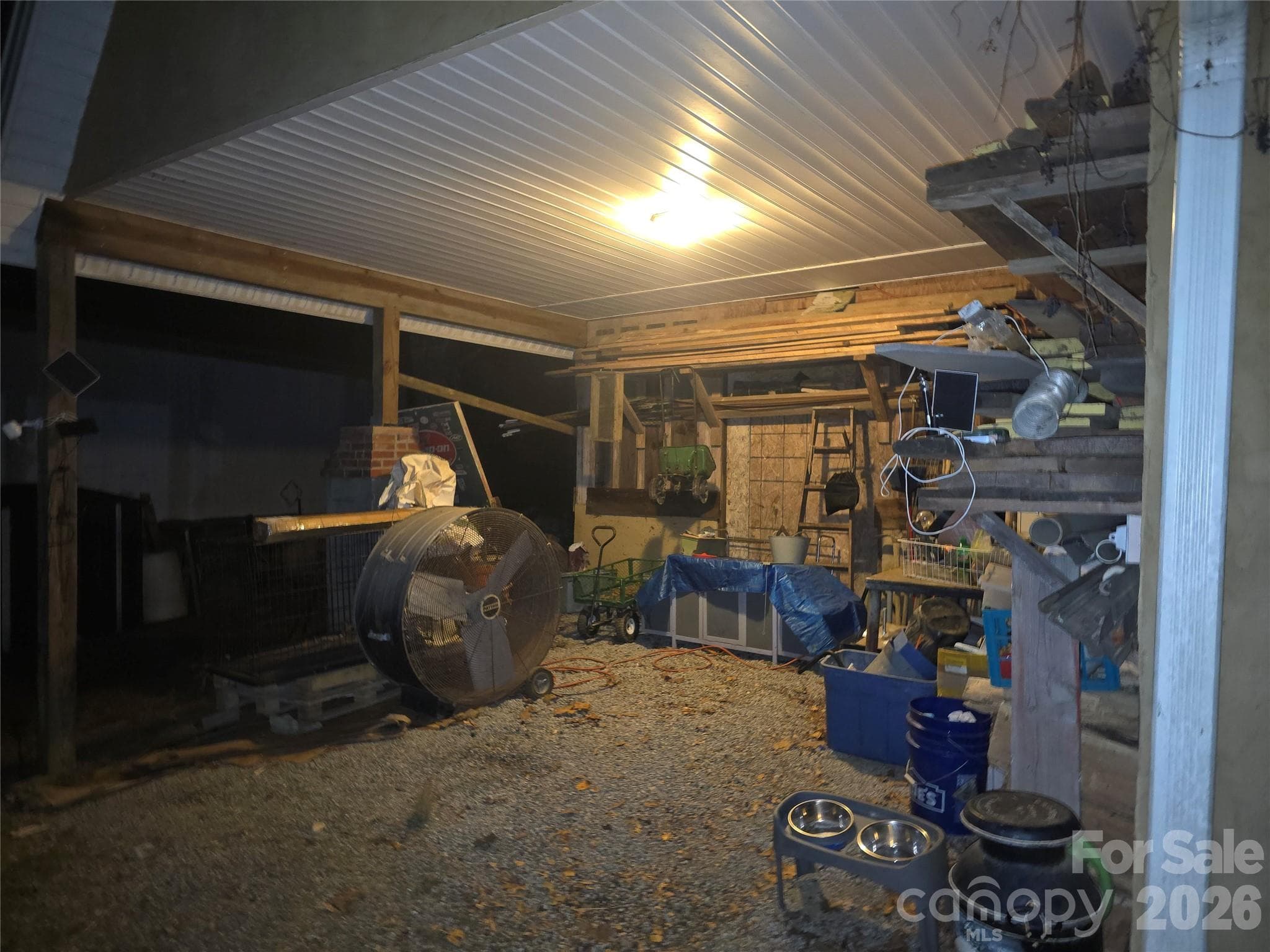 Carport 1 of 2 attached to workshop and unfinished Unit - Hendersonville