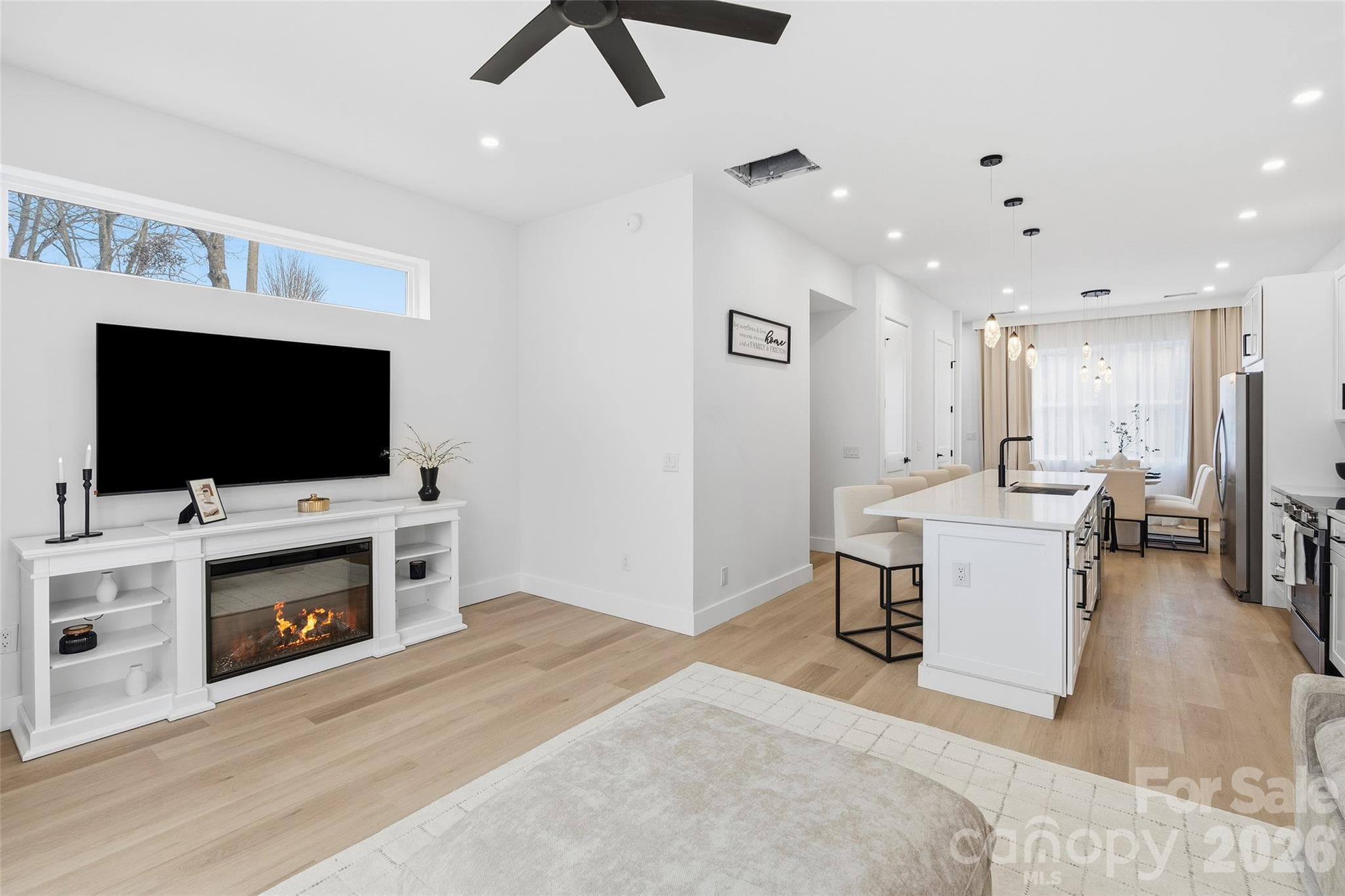 Living area and kitchn - Waynesville