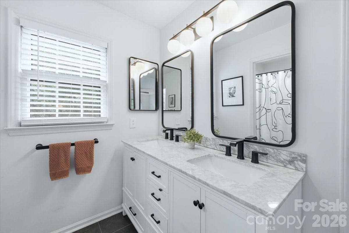 Primary bath updated - Charlotte