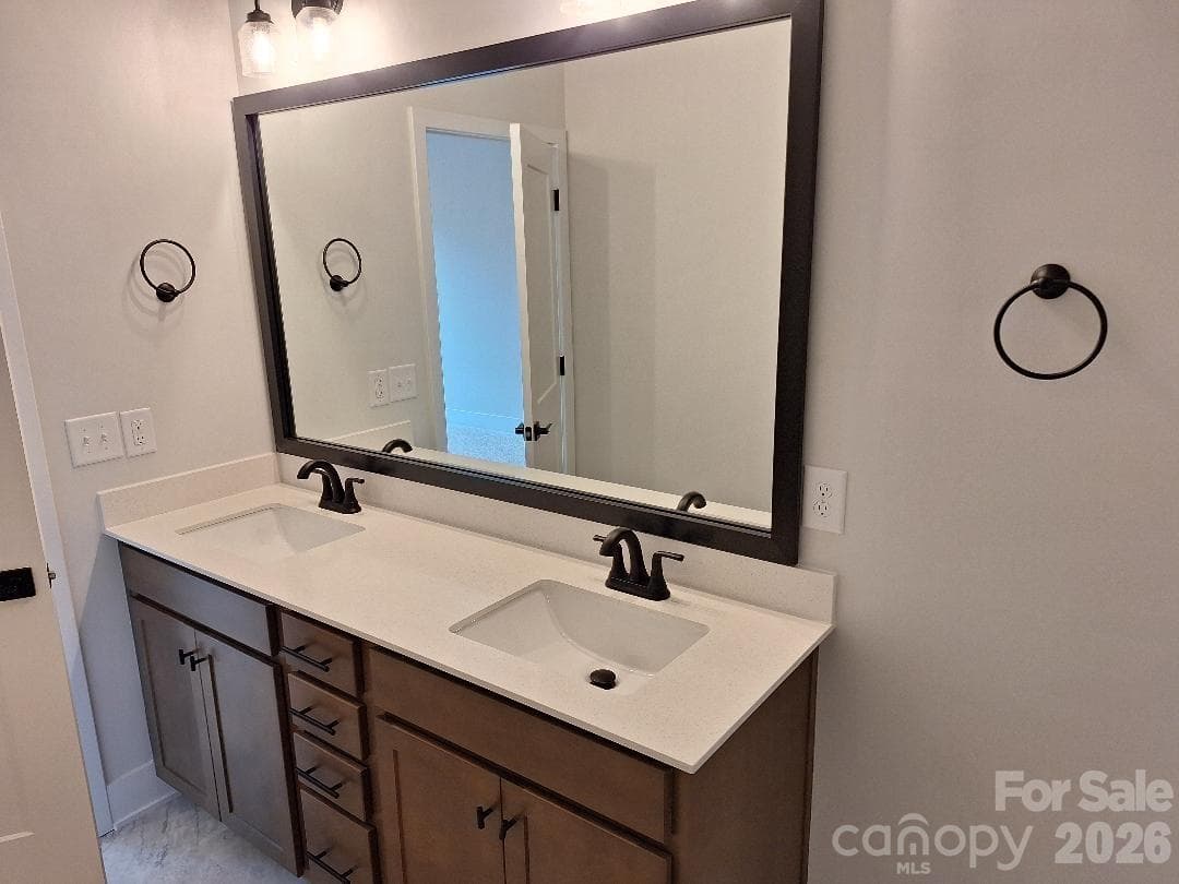 Primary Bathroom Vanity - 140 Kerr Walk Drive, Statesville