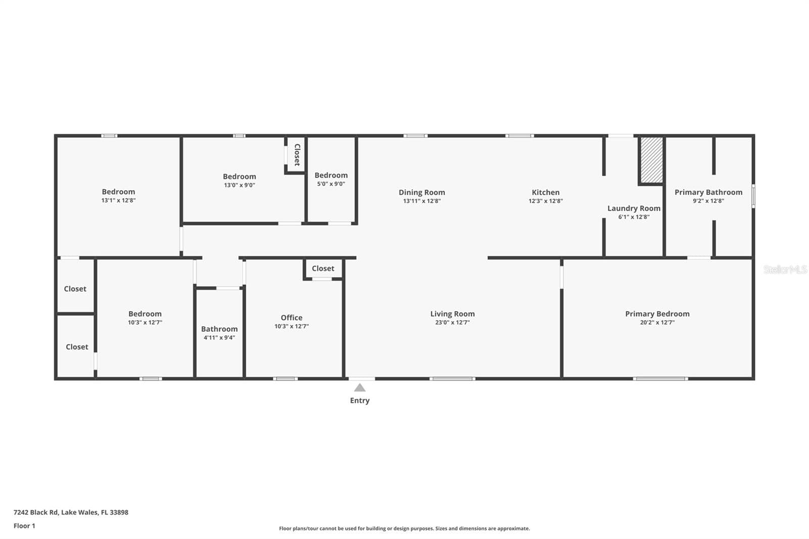 Floor plan - 7242 BLACK RD, LAKE WALES