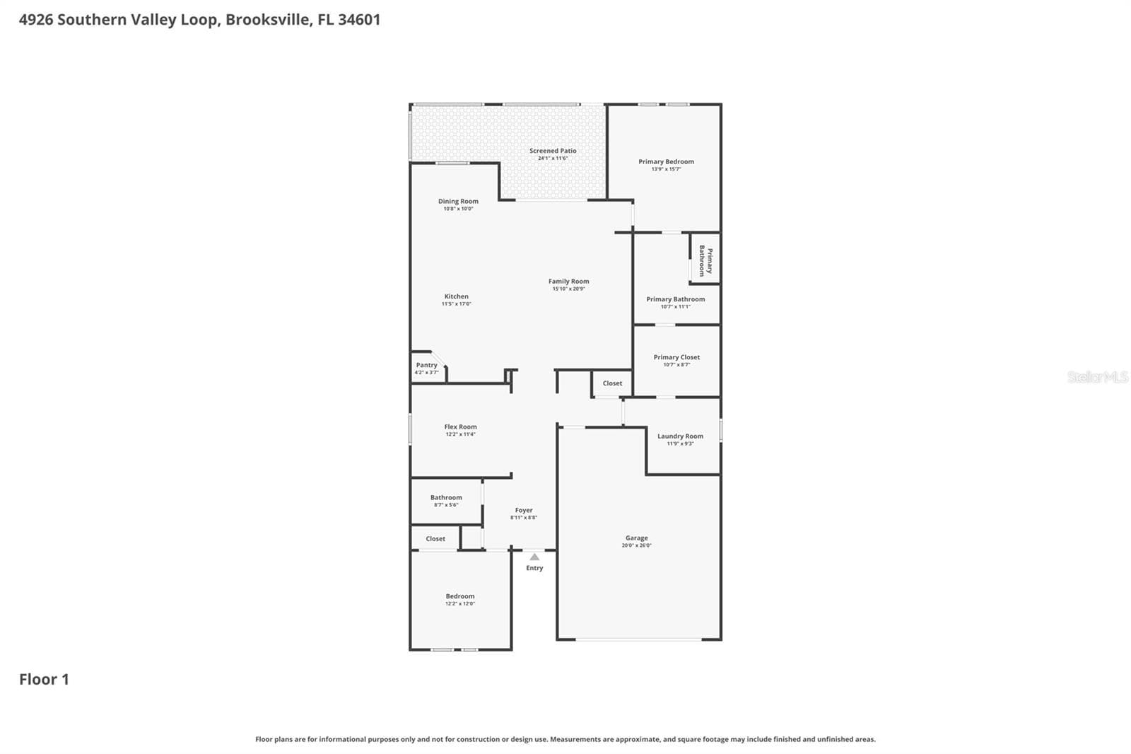 Floorplan - 4926 SOUTHERN VALLEY LOOP, BROOKSVILLE