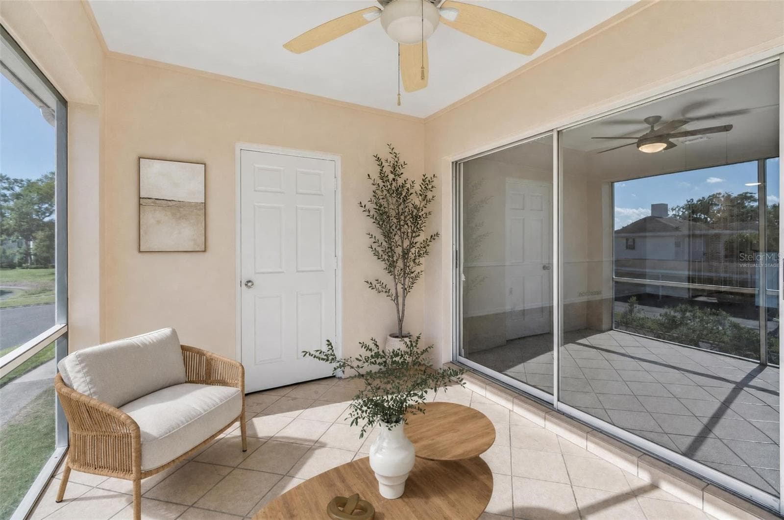 virtually staged porch - 10314 CARROLLWOOD CT #56, TAMPA