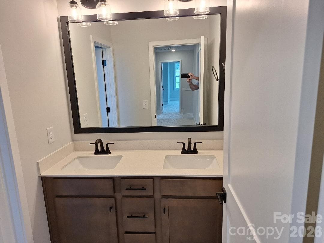 Upstairs Hall Bath Vanity - 146 Kerr Walk Drive, Statesville