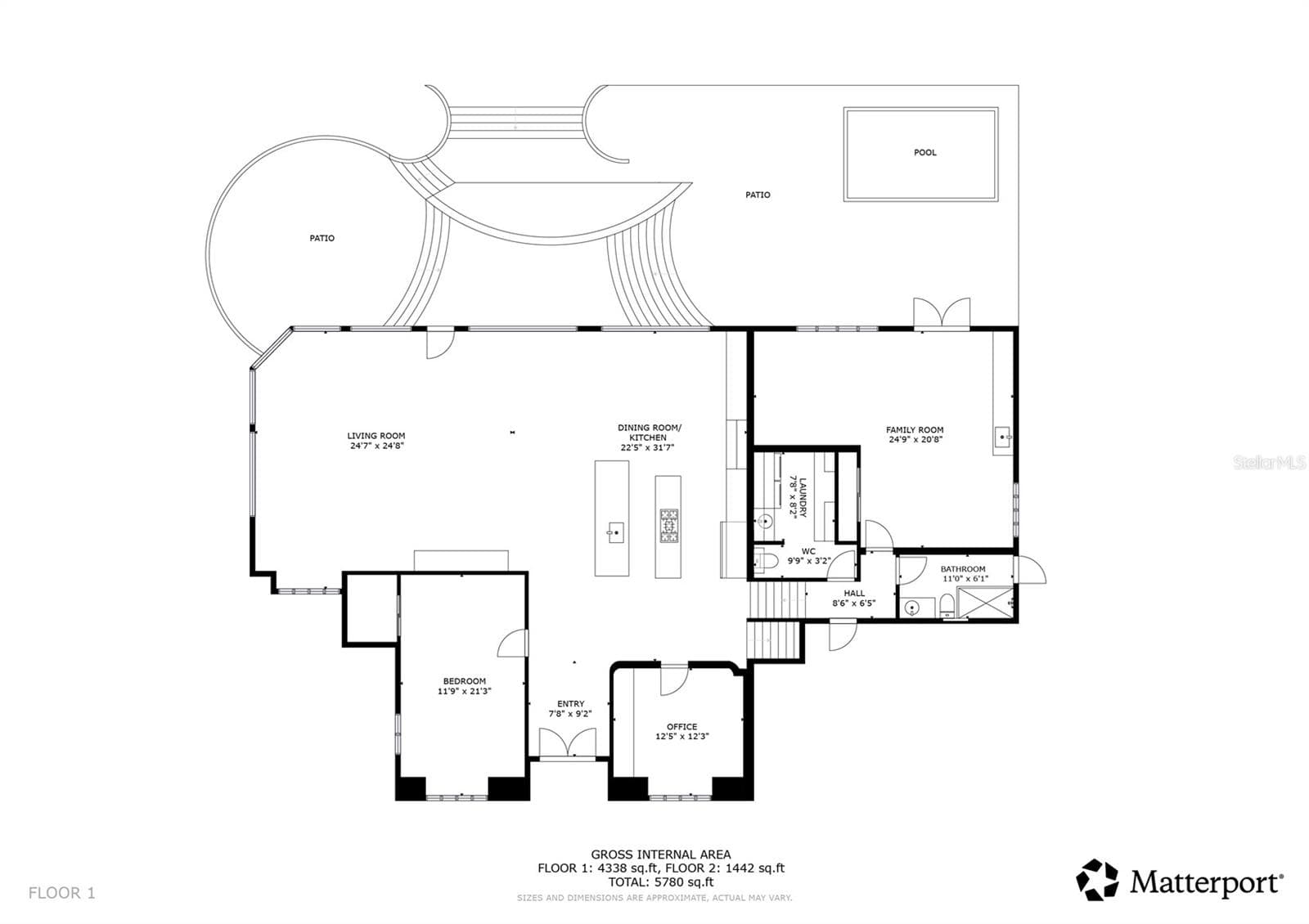 Floor 1 - 444 QUAY ASSISI CT, NEW SMYRNA BEACH