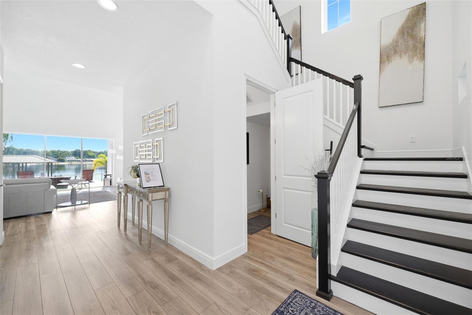 wooden staircase - 17104 CRAWLEY RD, ODESSA