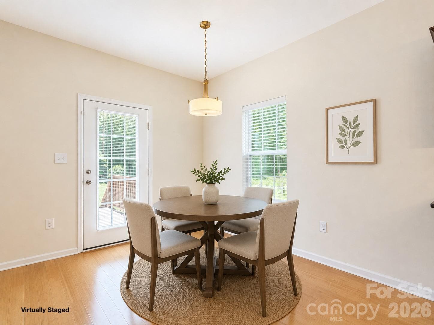 Open Dinning Area Overlooking Backyard - 115 High Bluff Circle, Mooresville