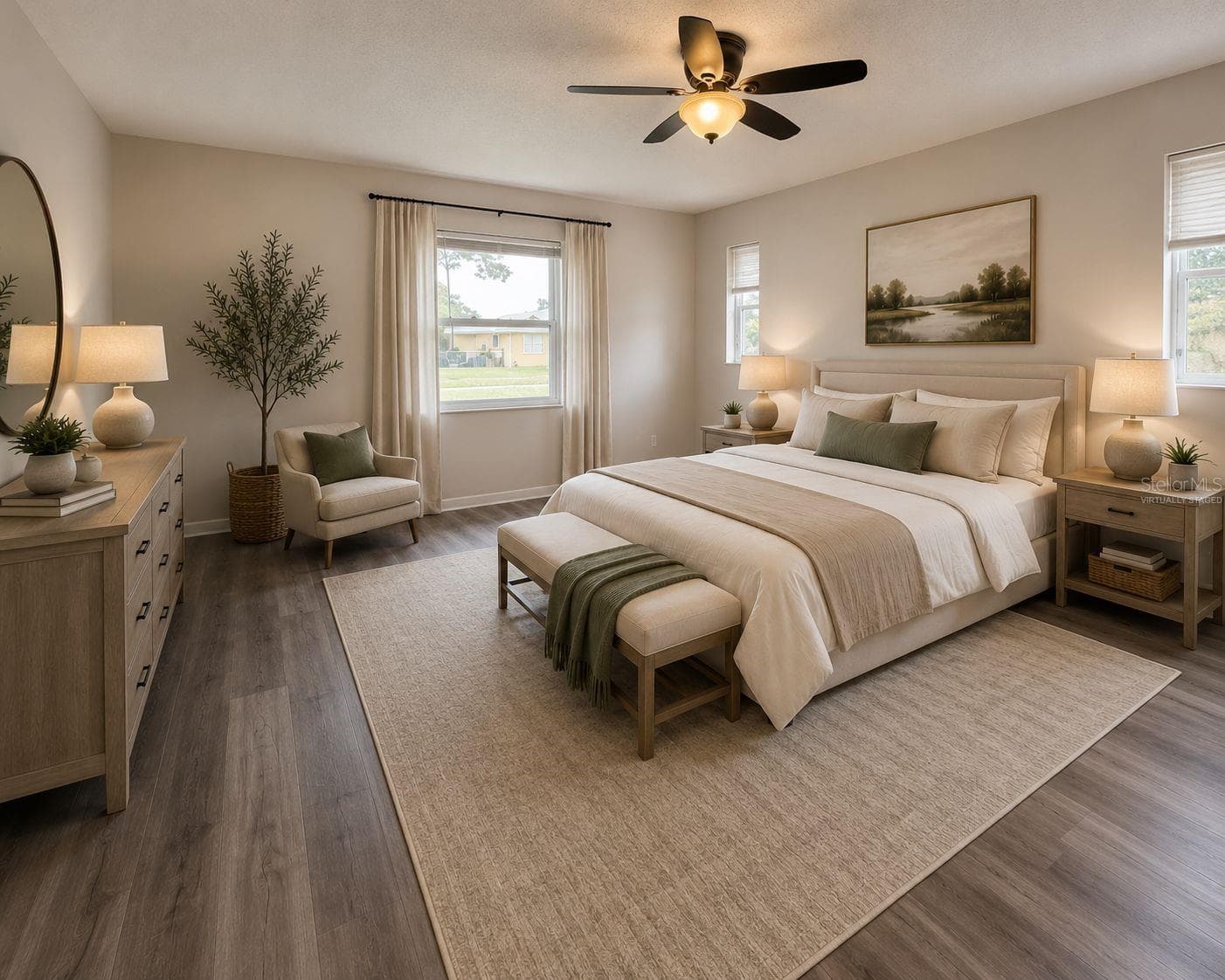 VIRTUALLY STAGEDPRIMARY BEDROOM - 9129 SEWELL LN, SPRING HILL