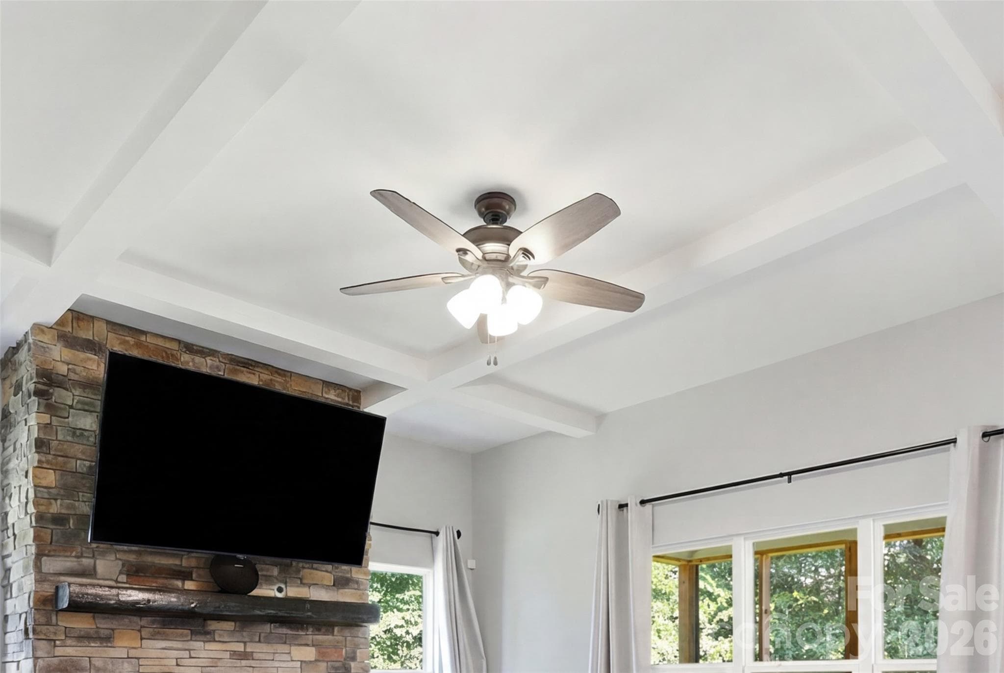 Gorgeous, coffered ceilings are one the cornerstones to the awesome character built into this home - Rock Hill