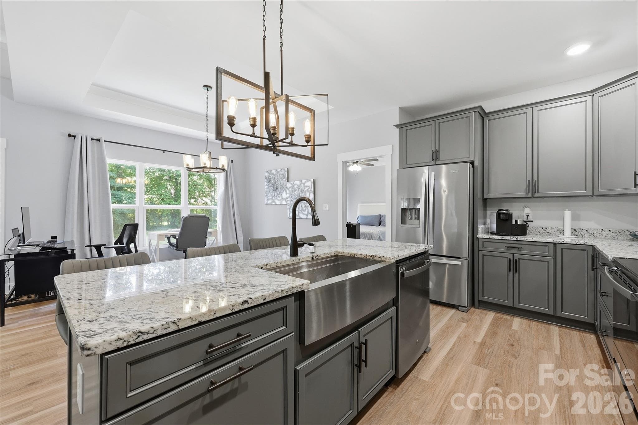 Farmhouse sink with broad counter space for food prep and entertaining - Rock Hill