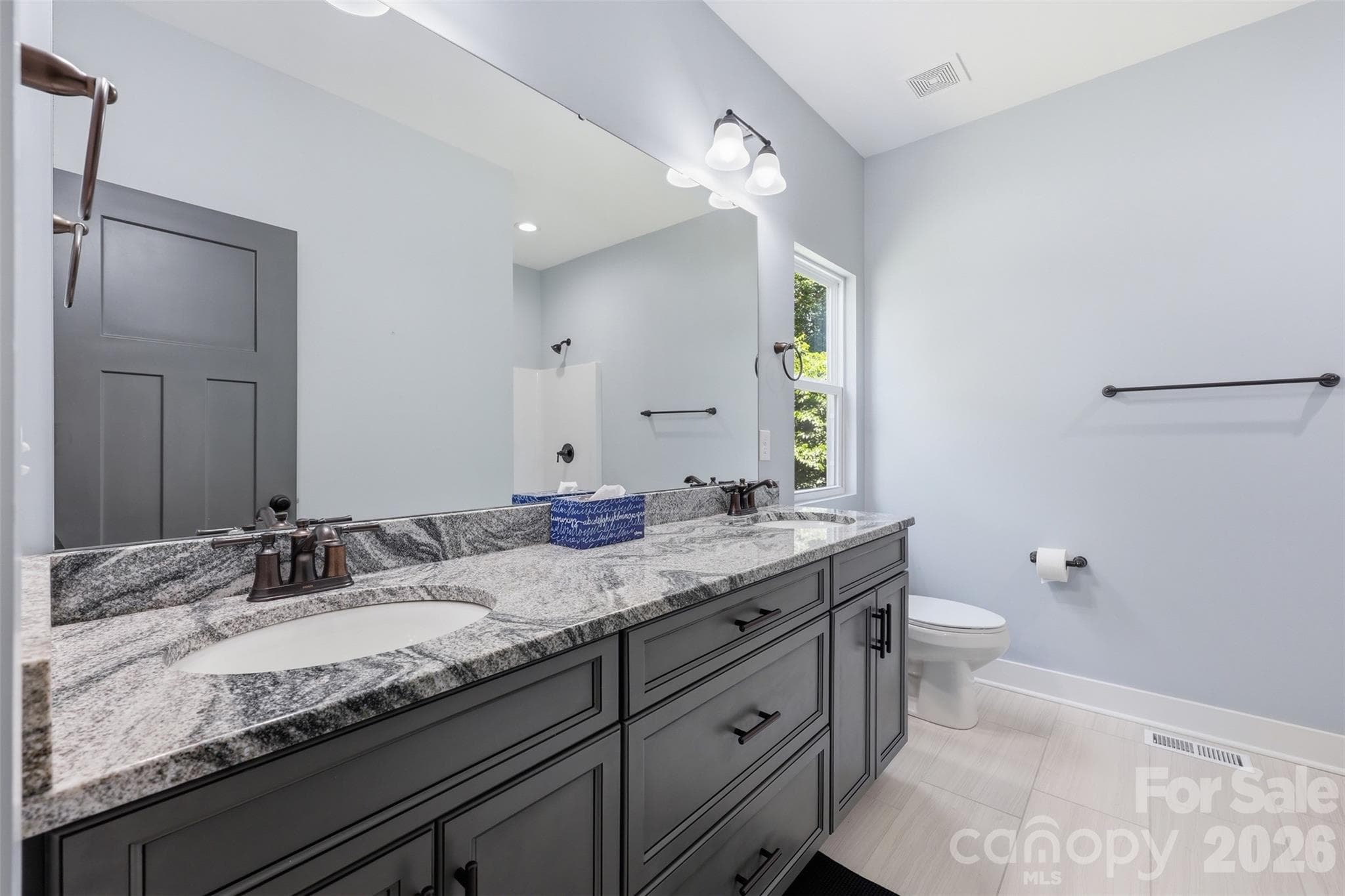 Spacious bathroom offers his and her sinks - Rock Hill
