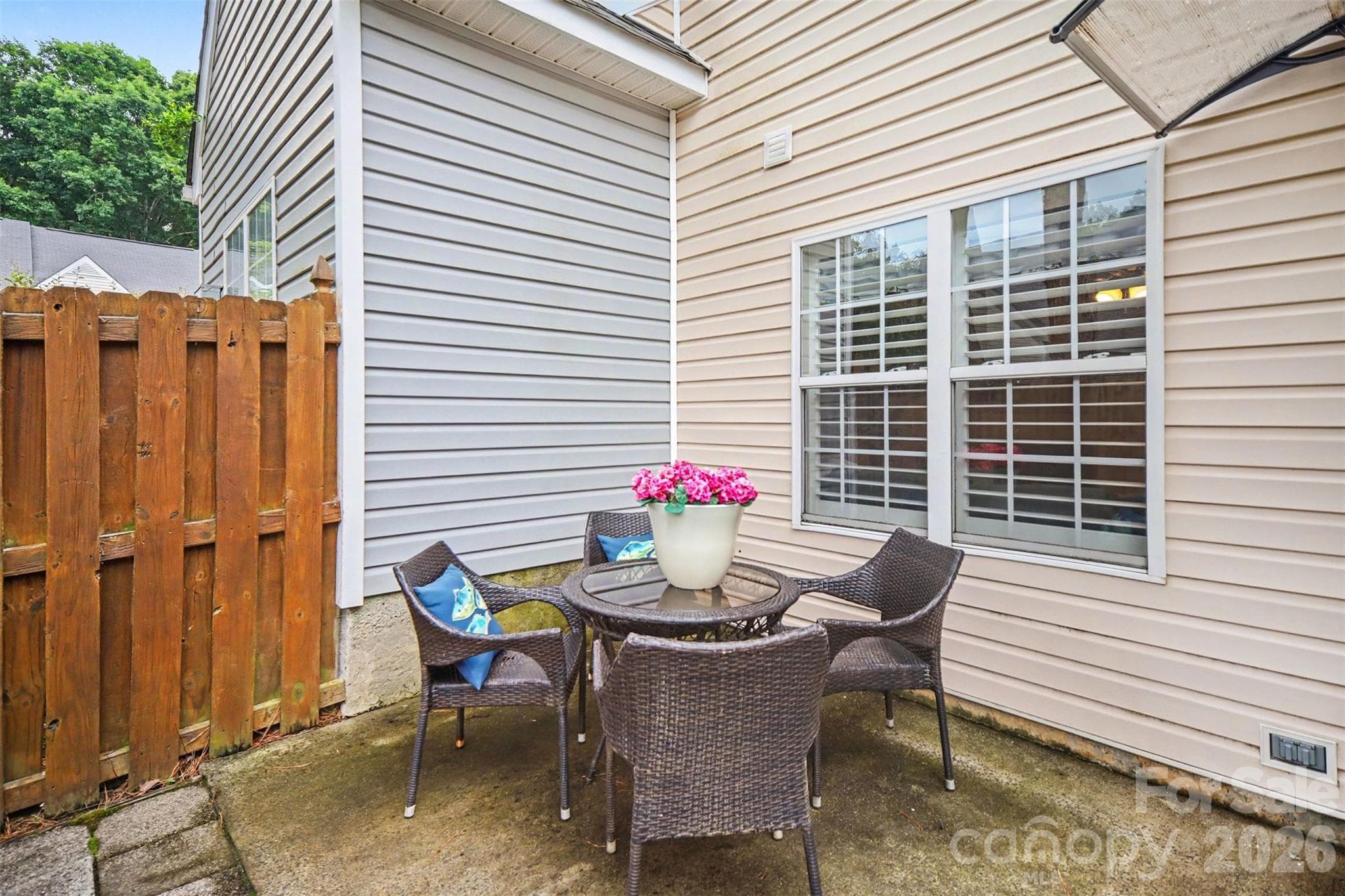 Outside Patio and fenced in yard - 9725 Mattforest Circle, Charlotte