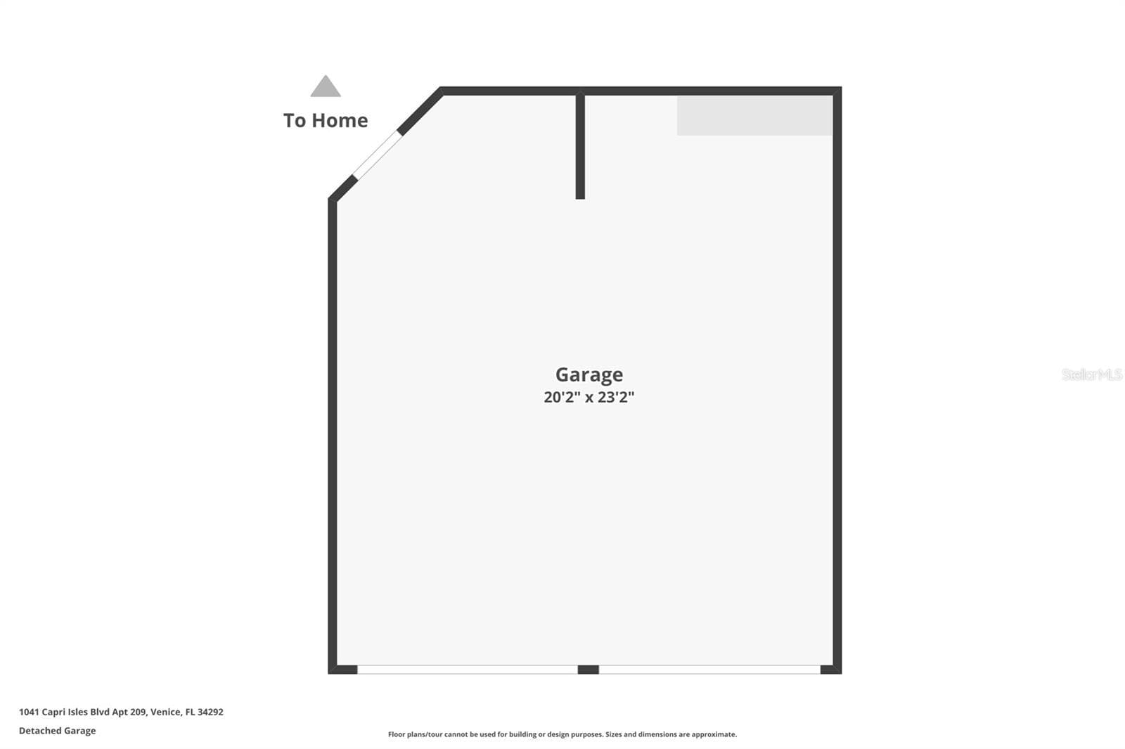 This is a SHARED GARAGE - 1041 CAPRI ISLES BLVD #209, VENICE