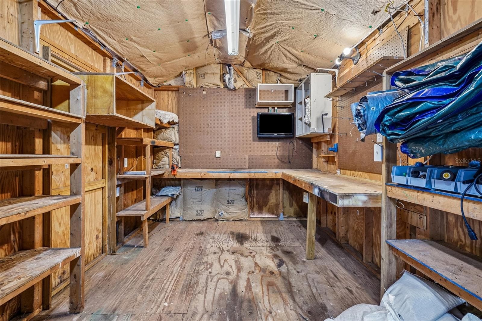 Detached workshop with shelving and A/C - 3924 W BAY VIEW AVE, TAMPA