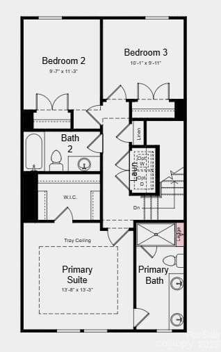 Additional Highlights Include: Ledge at primary bath, trash roll out, pendant light pkg, and quick tread with painted risers from 1st to 2nd floor - Indian Trail