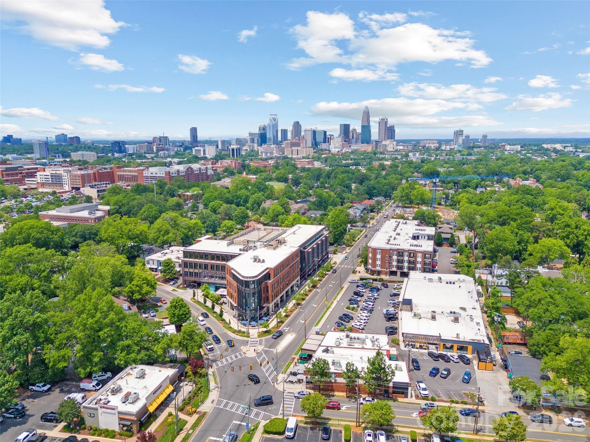Aerial - 1932 E 8th Street, Charlotte