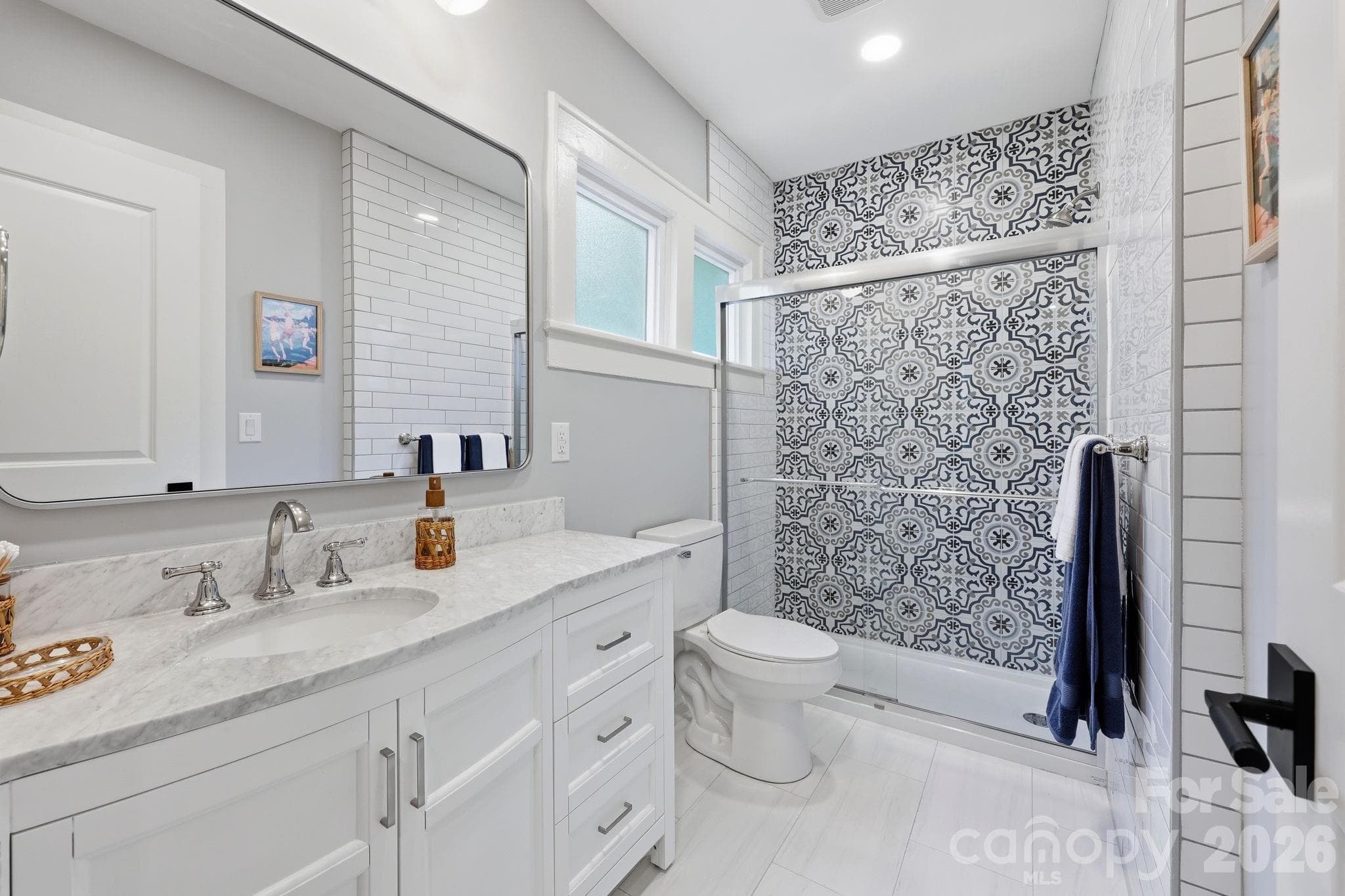 Luxurious Primary Bath on the Main Level - 327 Campus Street, Charlotte