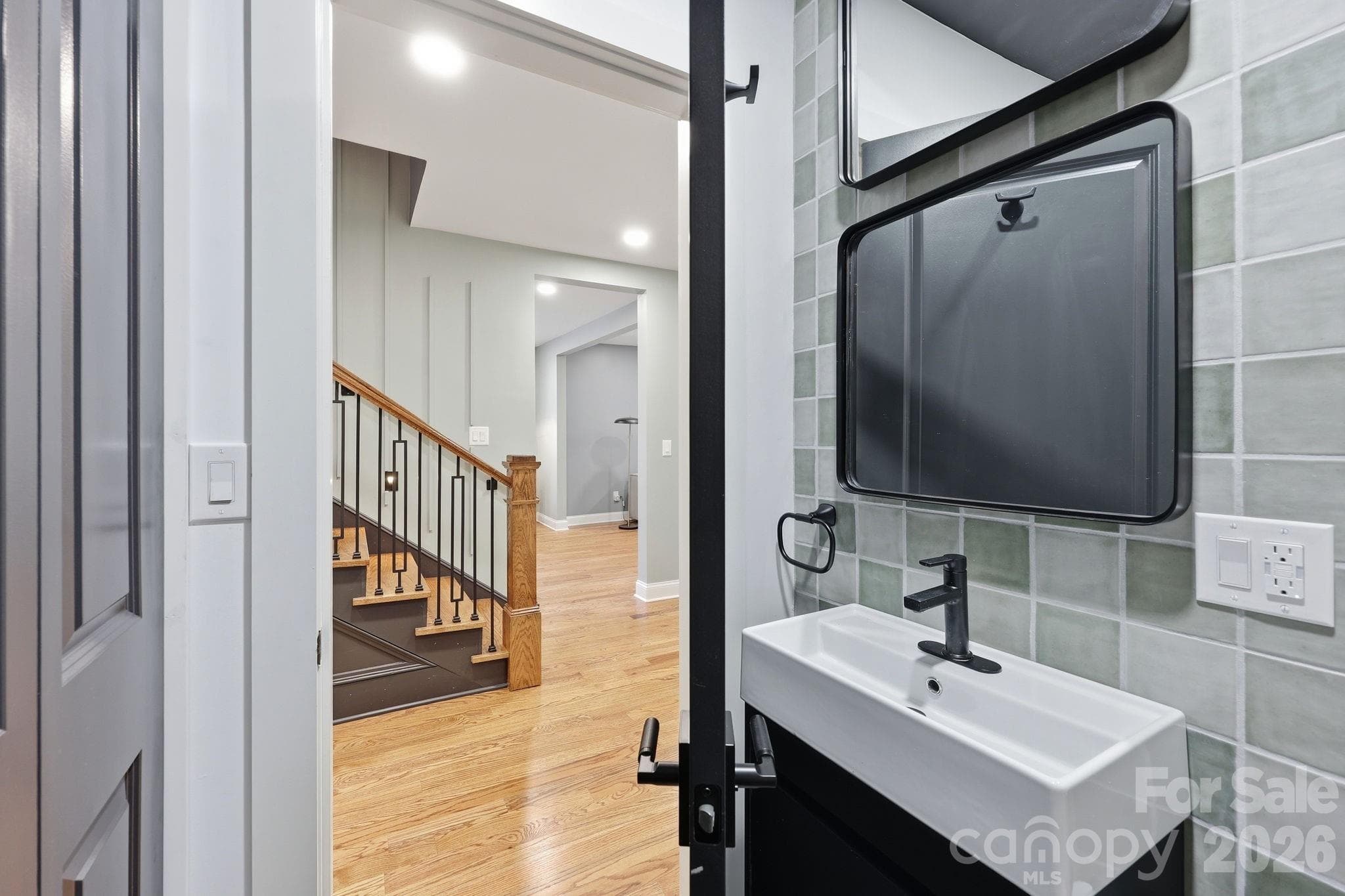 Beautiful Half Bath on the Main Level - 327 Campus Street, Charlotte