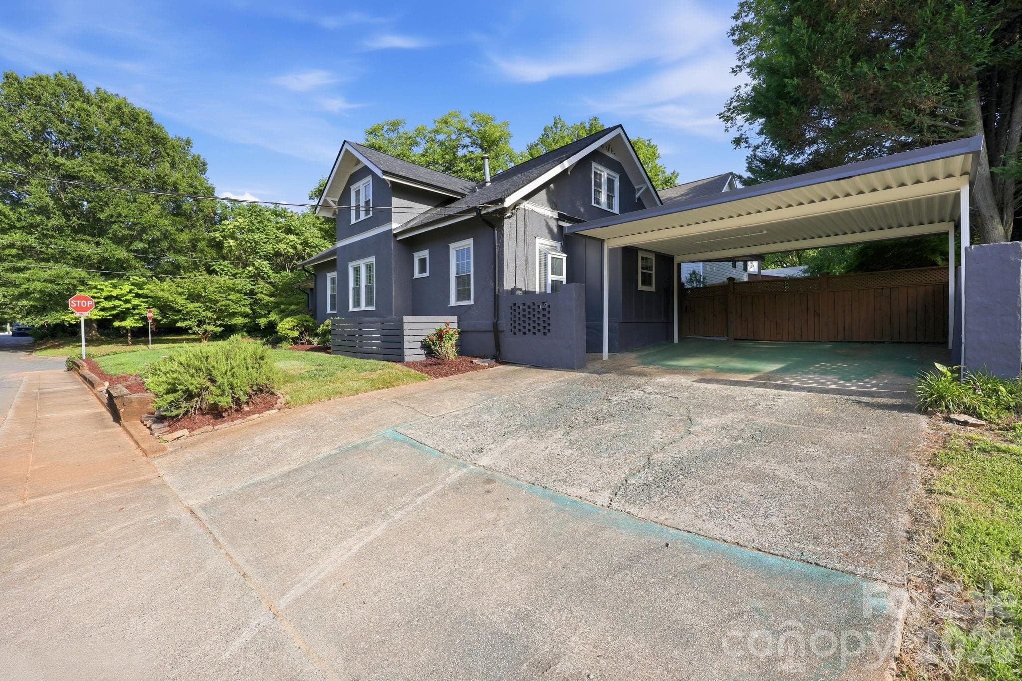 2 Car Carport and Driveway with Abundant Parking - 327 Campus Street, Charlotte