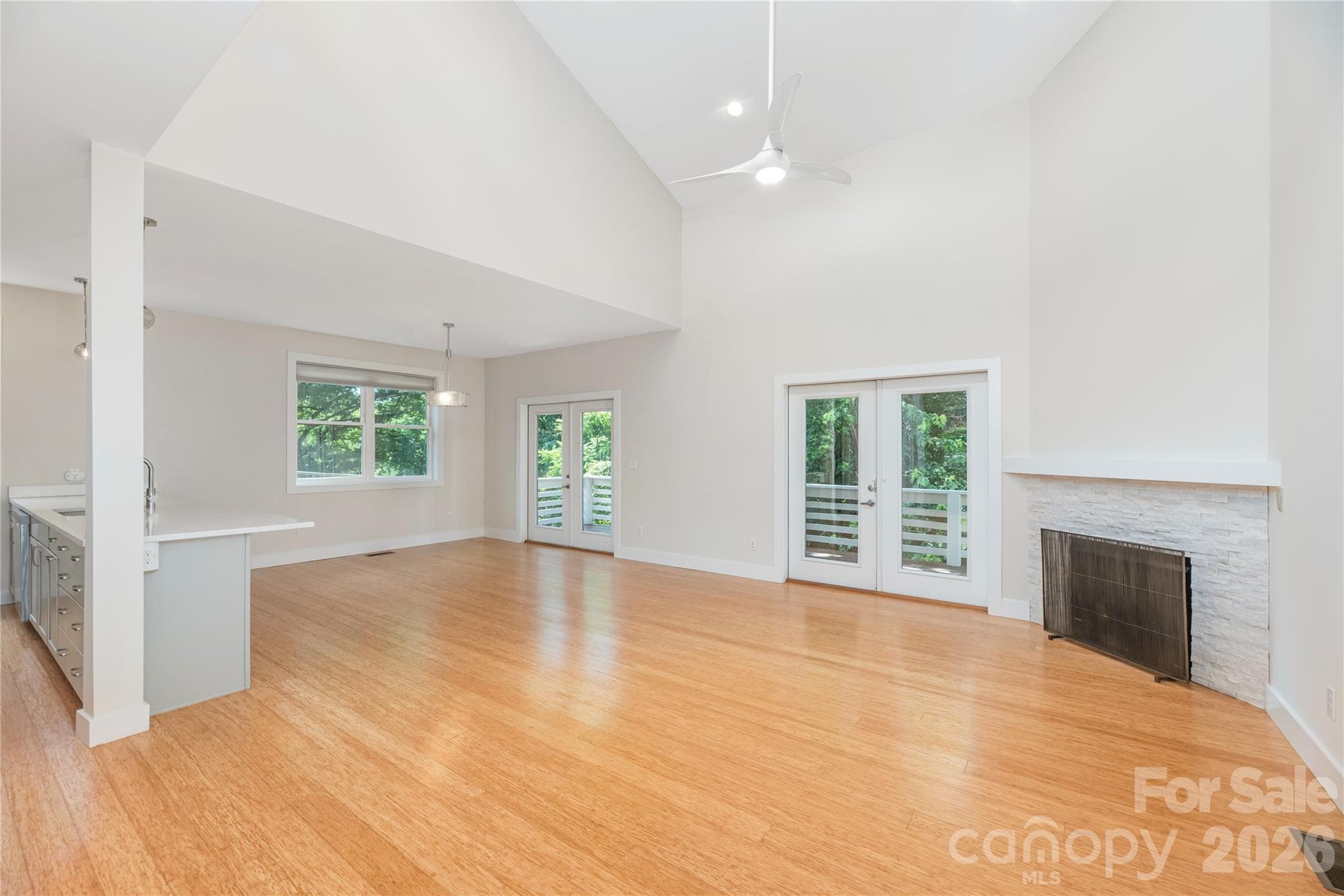 Open living, kitchen and dining areas. - 39 Hubbard Avenue, Asheville