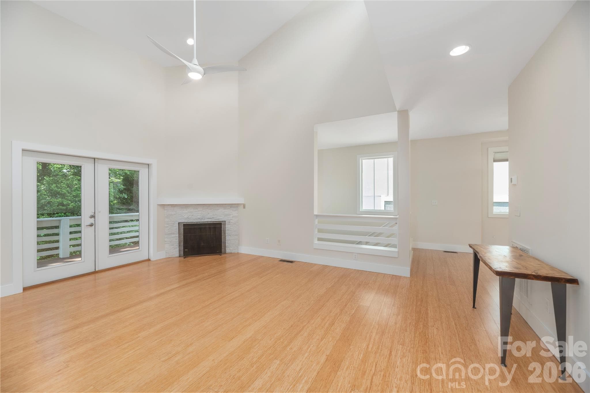 18-foot vaulted ceiling in living area adding to the spacious and light-filled feeling. - 39 Hubbard Avenue, Asheville