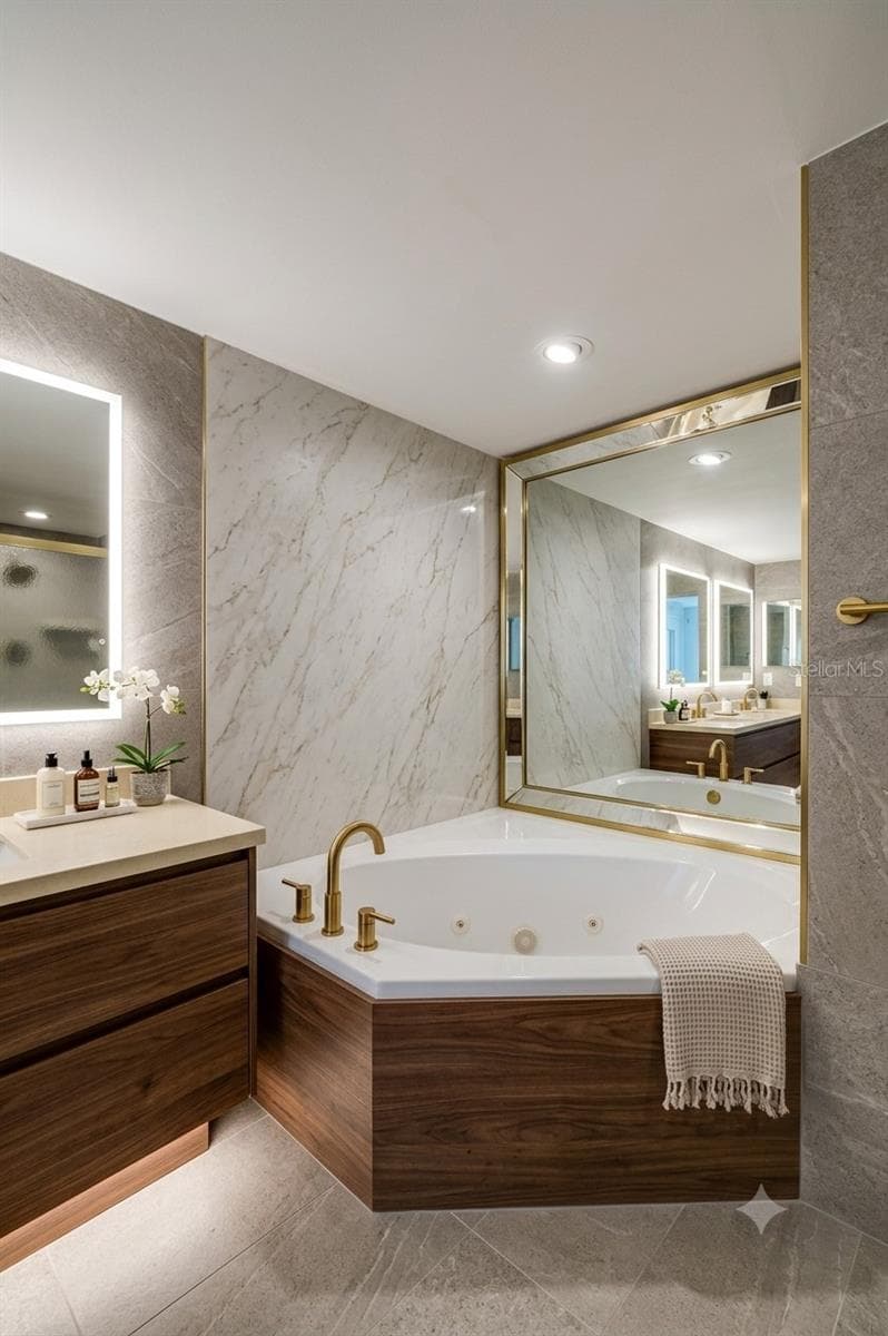 AI Generated Master Bath - 4535 S ATLANTIC AVE #2701, PORT ORANGE