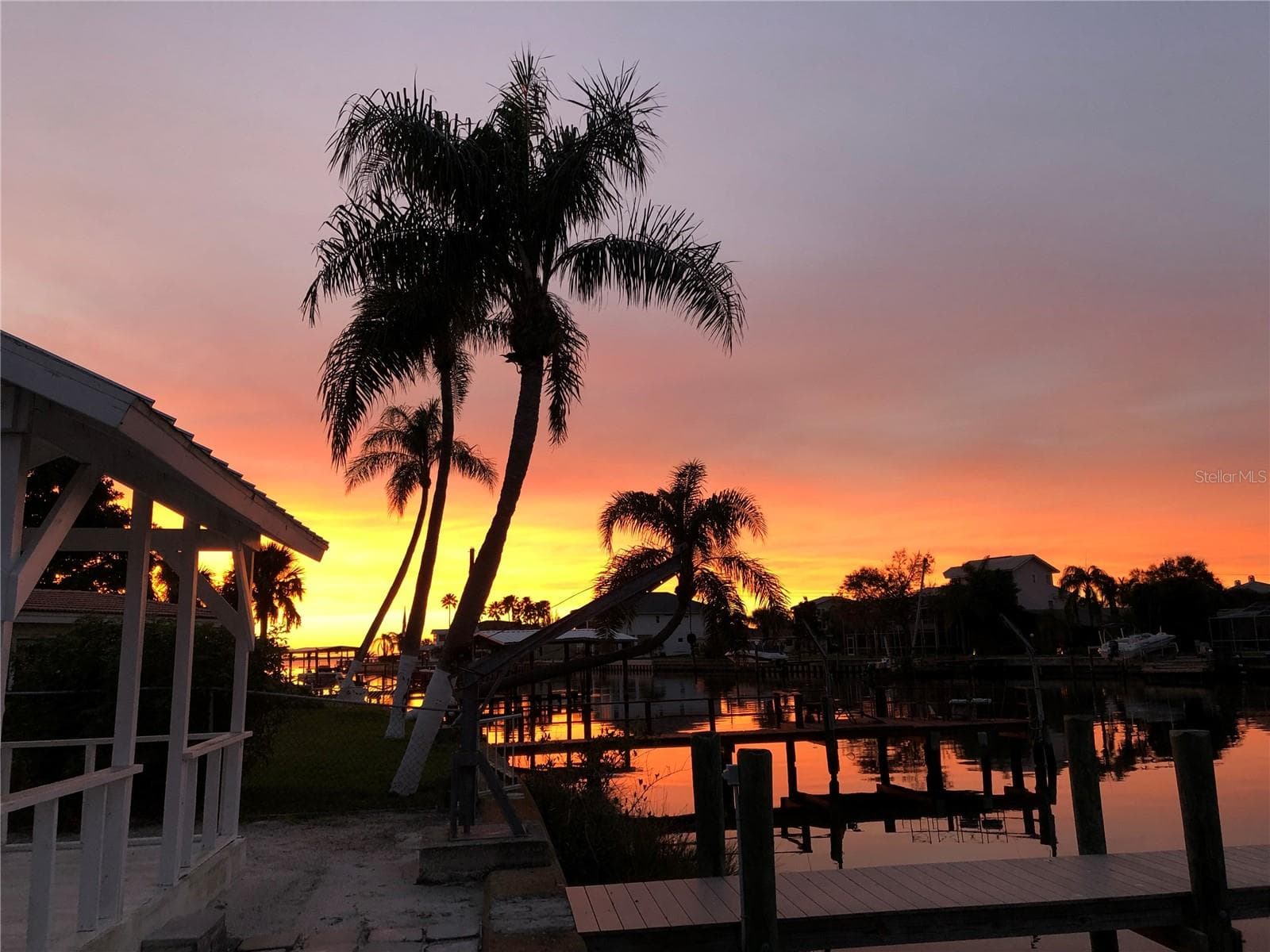 Gorgeous sunset from the dock! - 2395 HANOVER DR, DUNEDIN